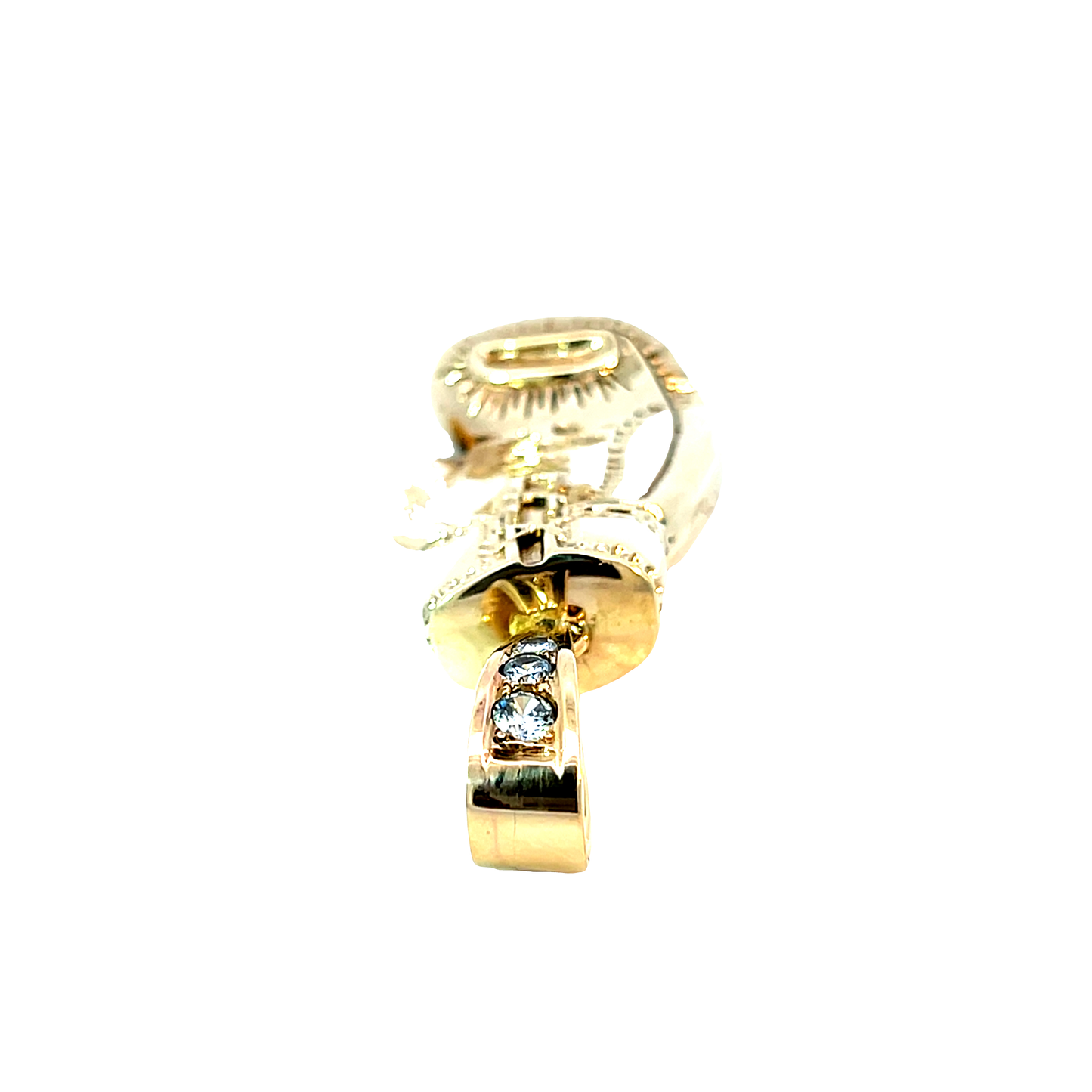 Boxhandschuh-Anhänger 585 / 14 K Gelbgold mit Brill. Nr. 6548