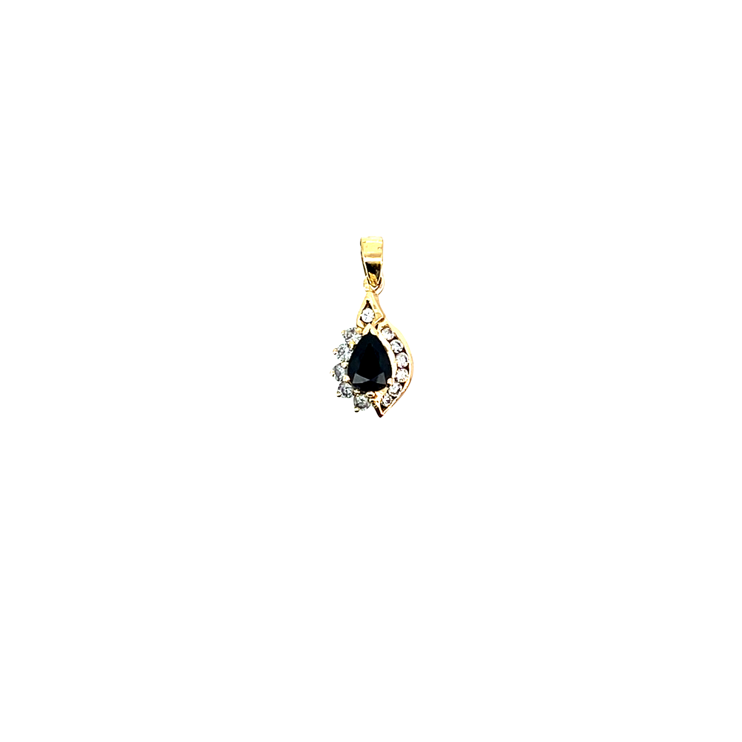 Anhänger Gelbgold 585 / 14 Karat mit Farbstein Nr. 6540