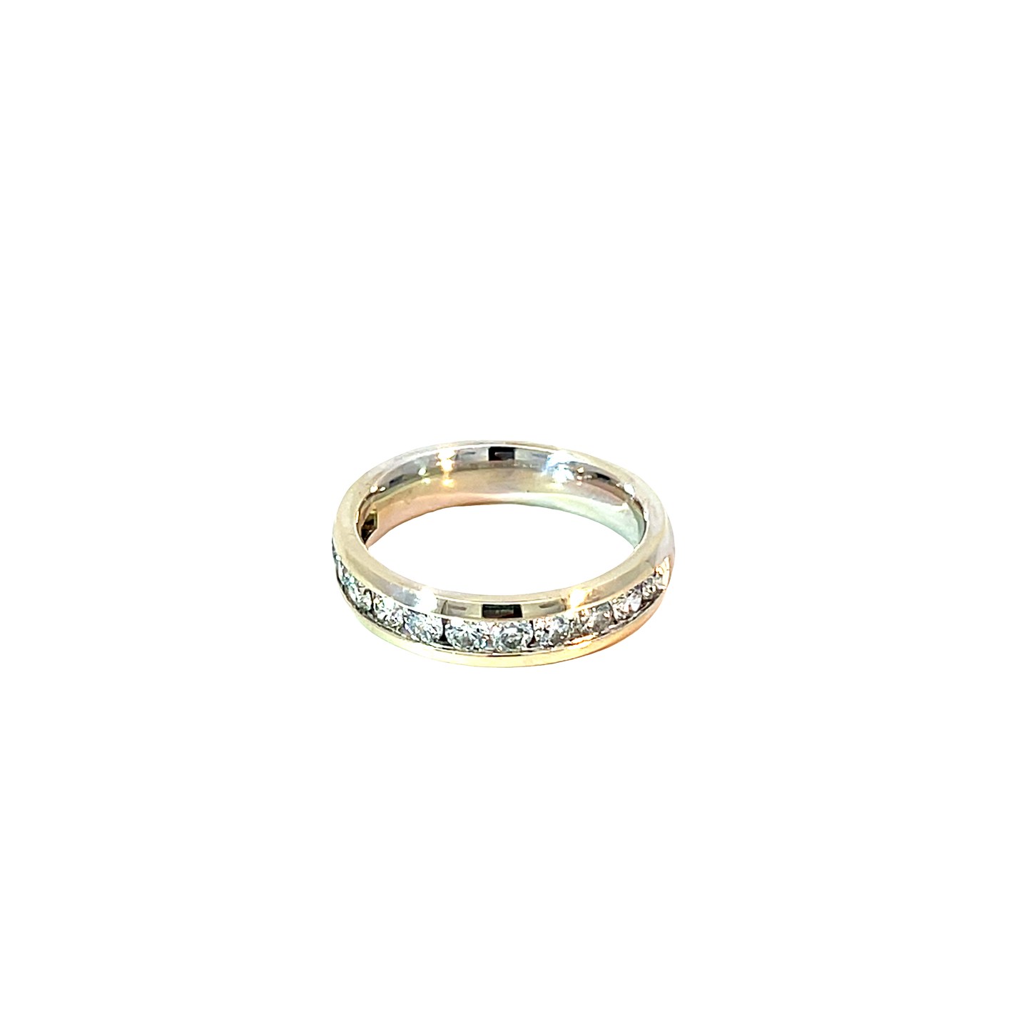 Ring Weißgold 585 / 14 Karat Brill. Gr. 57 Nr. 6606