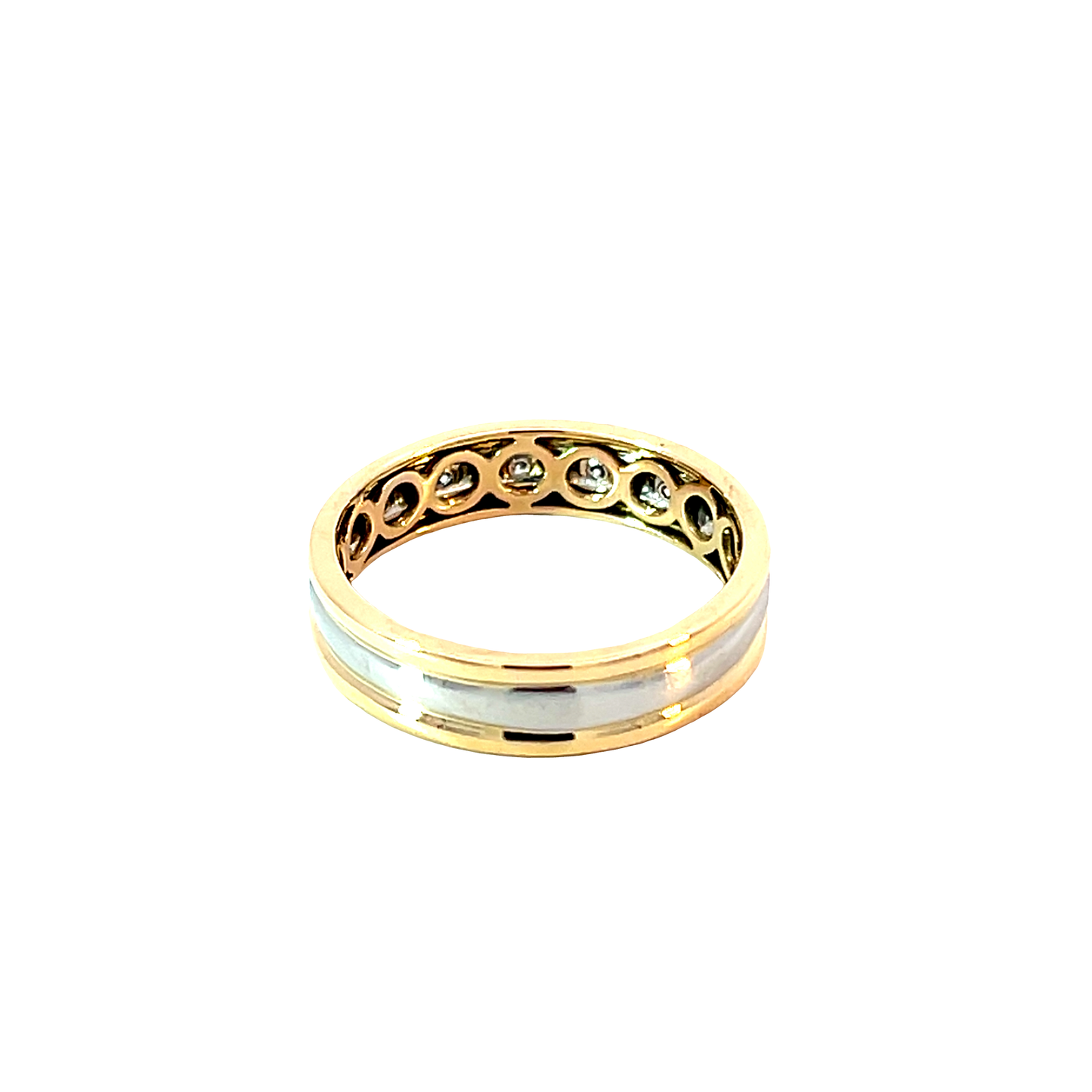 Ring Bicolor Platin 950/- & Gold 750/- Brill. Nr. 6611