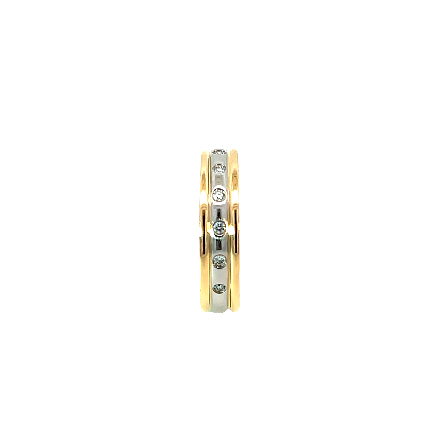 Ring Bicolor Platin 950/- & Gold 750/- Brill. Nr. 6611