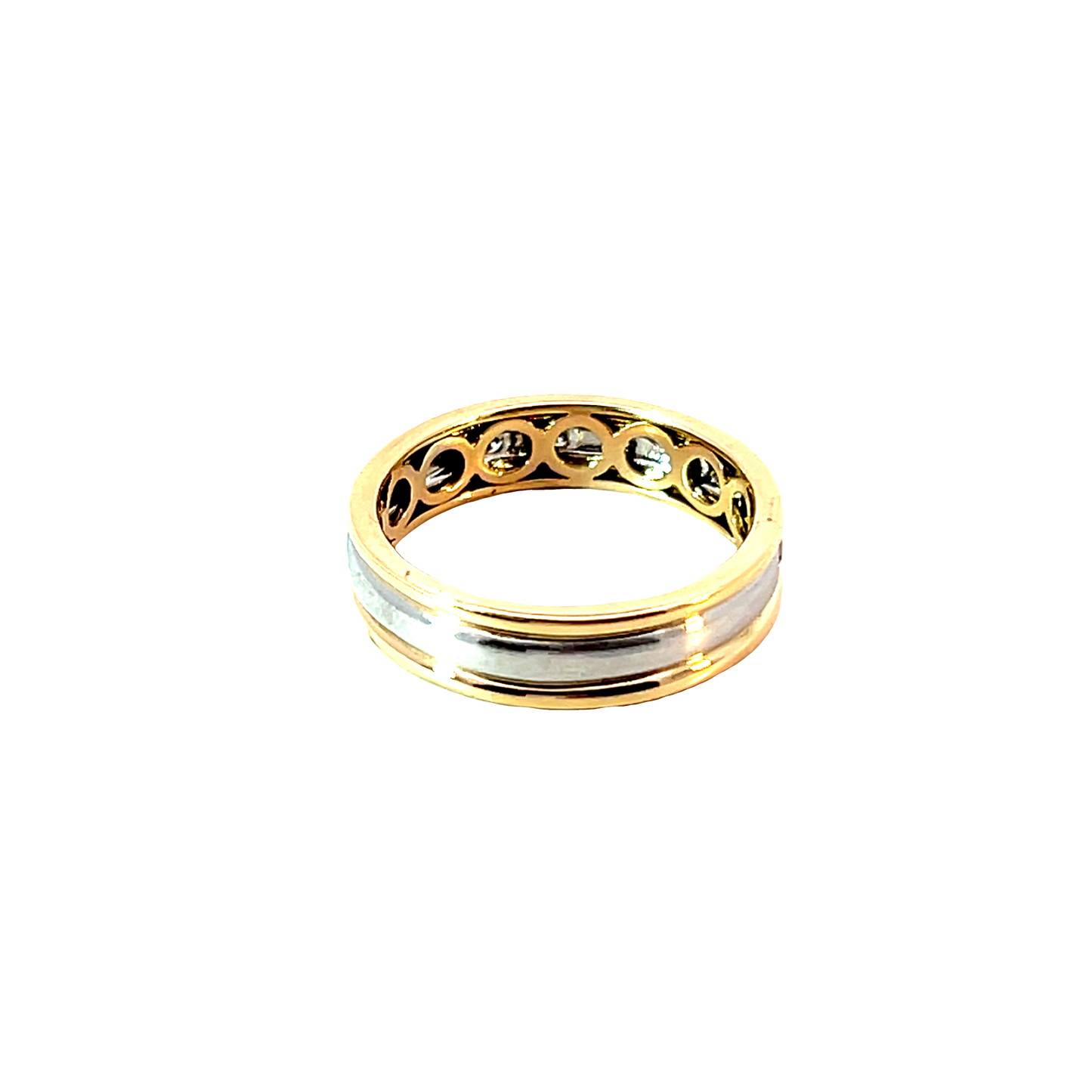 Ring Bicolor Platin 950/- & Gold 750/- Brill. Nr. 6612