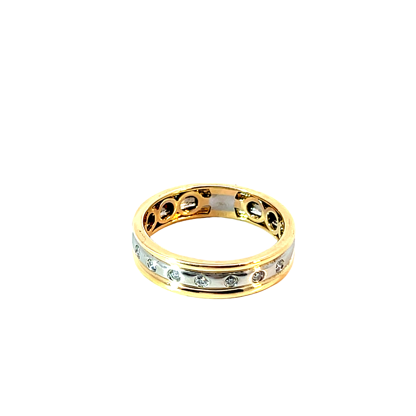 Ring Bicolor Platin 950/- & Gold 750/- Brill. Nr. 6612