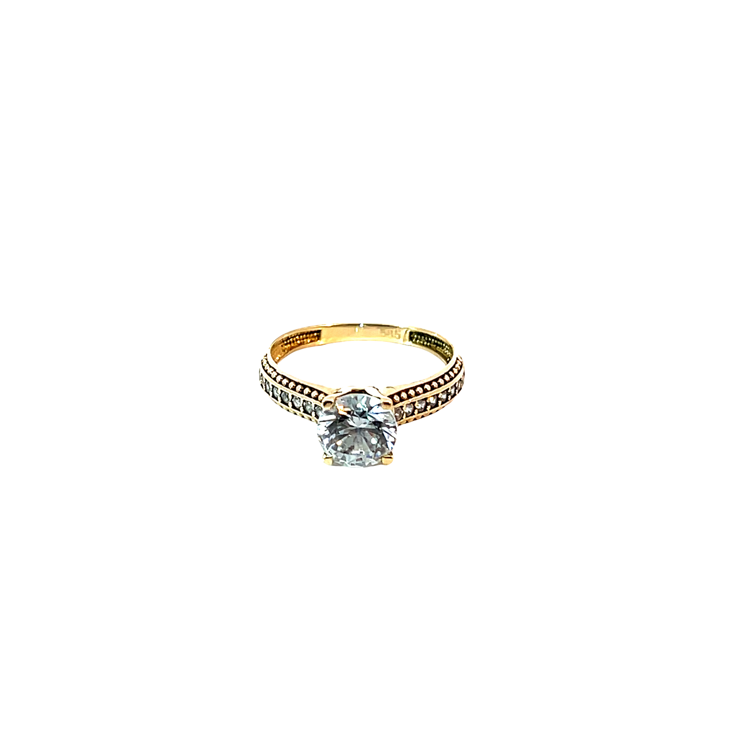 Ring Gelbgold 585 / 14 Karat Frabst. Gr. 53 Nr. 6589