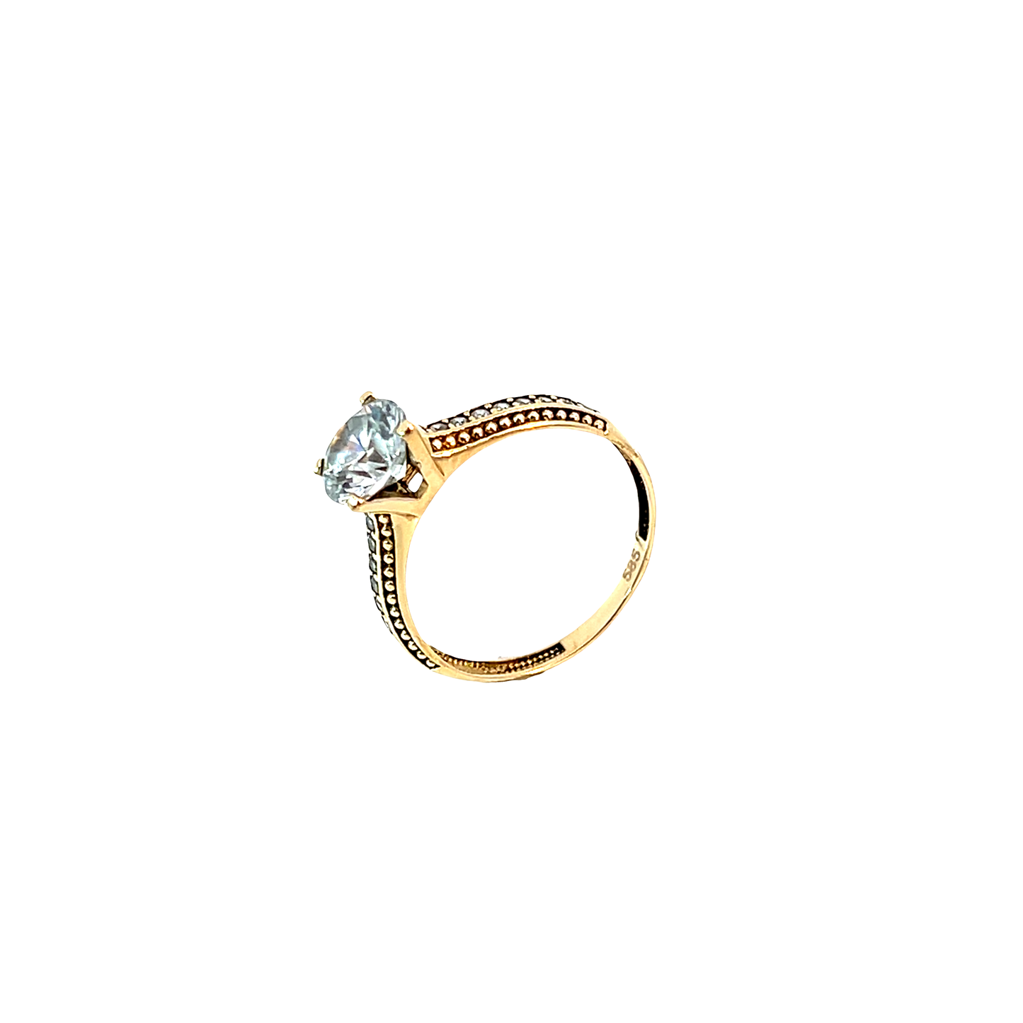Ring Gelbgold 585 / 14 Karat Frabst. Gr. 53 Nr. 6589