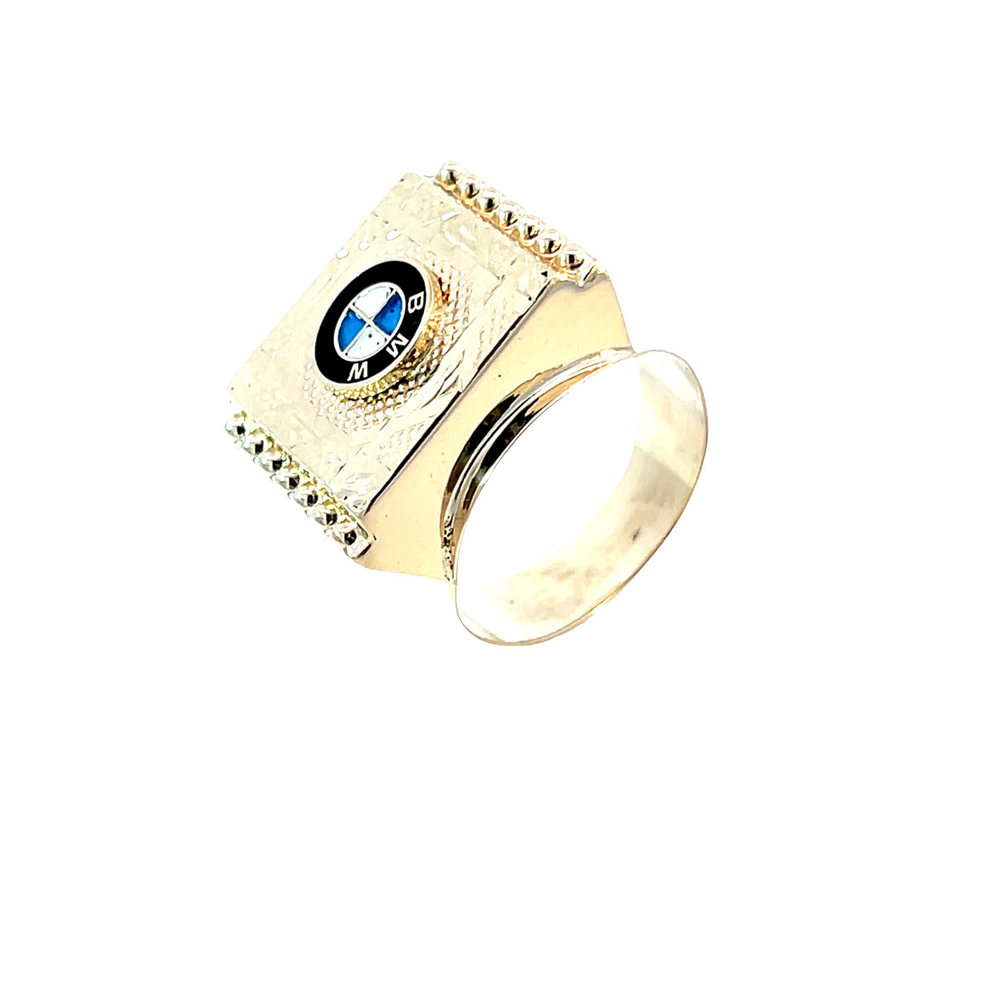 Herrenring Gelbgold 585 / 14 Karat "BMW" Nr. 6575