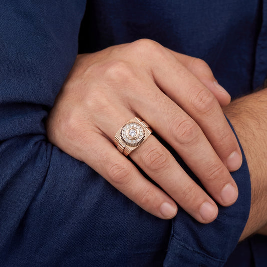 Ring Herren 585 / 14 Karat Gr. 70 Nr. 6938