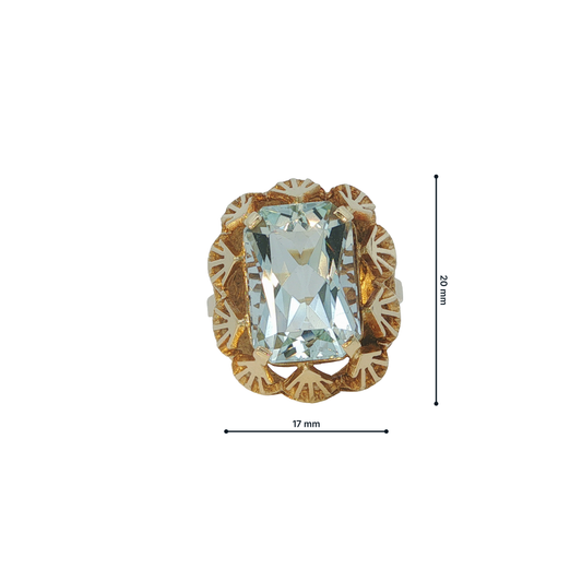 Ring Gelbgold 585 / 14 Karat Gr. 52,5 Nr. 7219