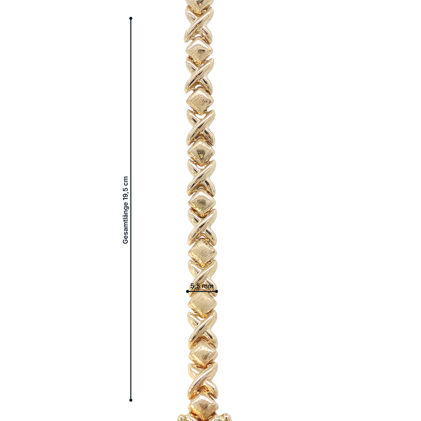 Armband Gelbgold 585 / 14 Karat L: 19,5cm Nr. 7184