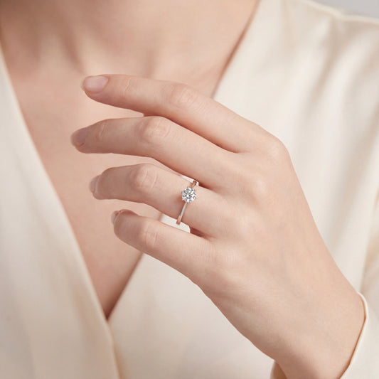 Ring Gelbgold 585 / 14 Karat mit Diamant 0,26 ct Nr. 5315