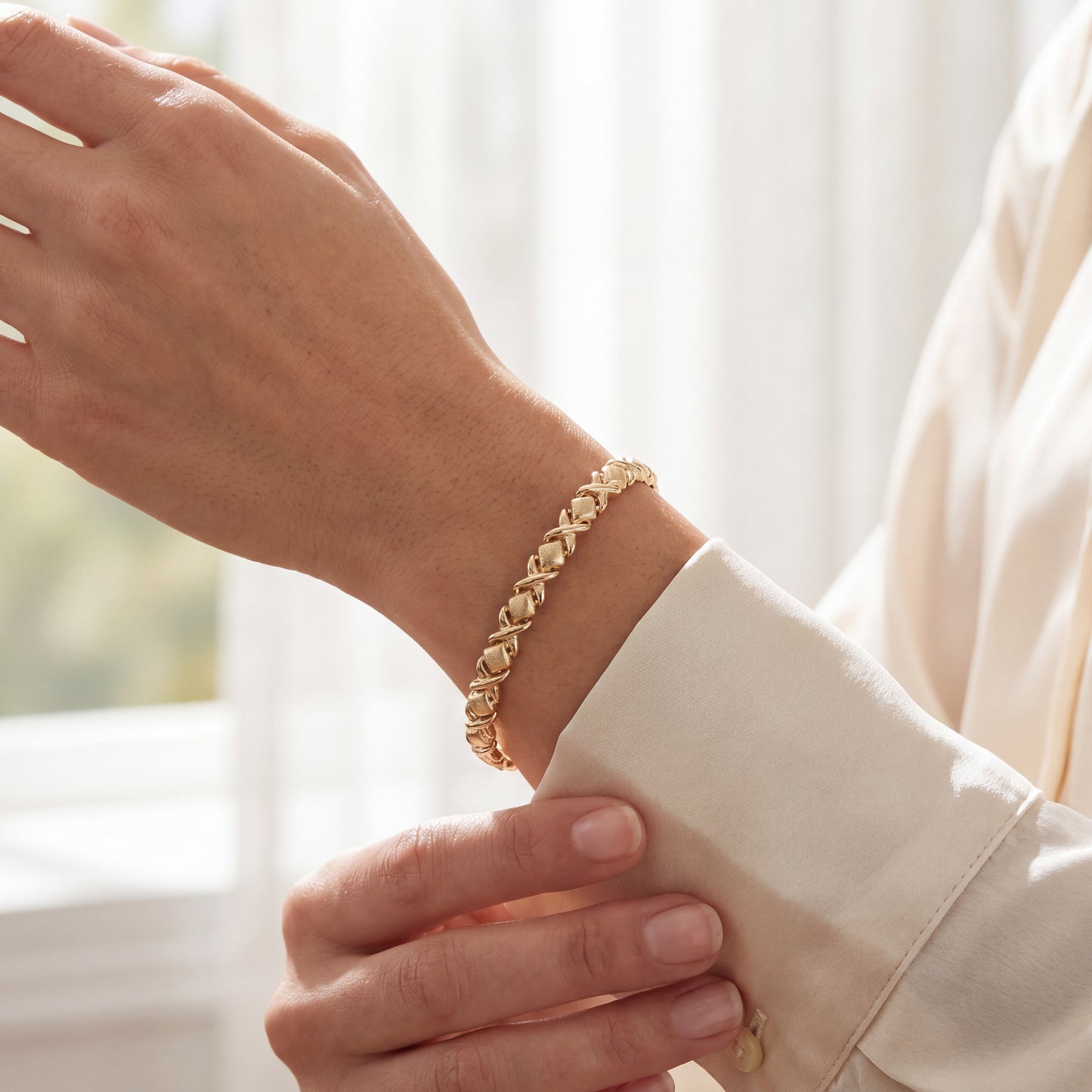 Armband Gelbgold 585 / 14 Karat L: 19,5cm Nr. 7184