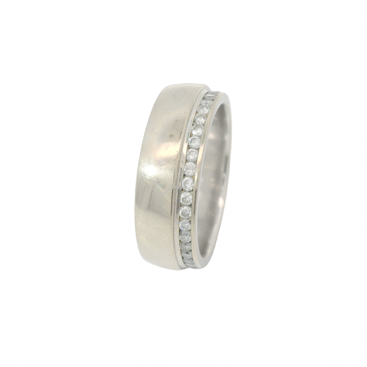 Ring Weißgold 585 / 14 Karat mit Brill. Gr. 57 Nr. 6836