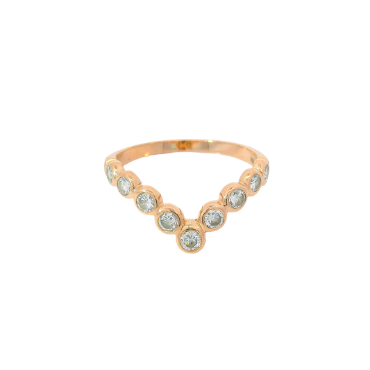 Ring Roségold 585 / 14 Karat Brill. 0,54 ct Gr. 56 Nr. 6728