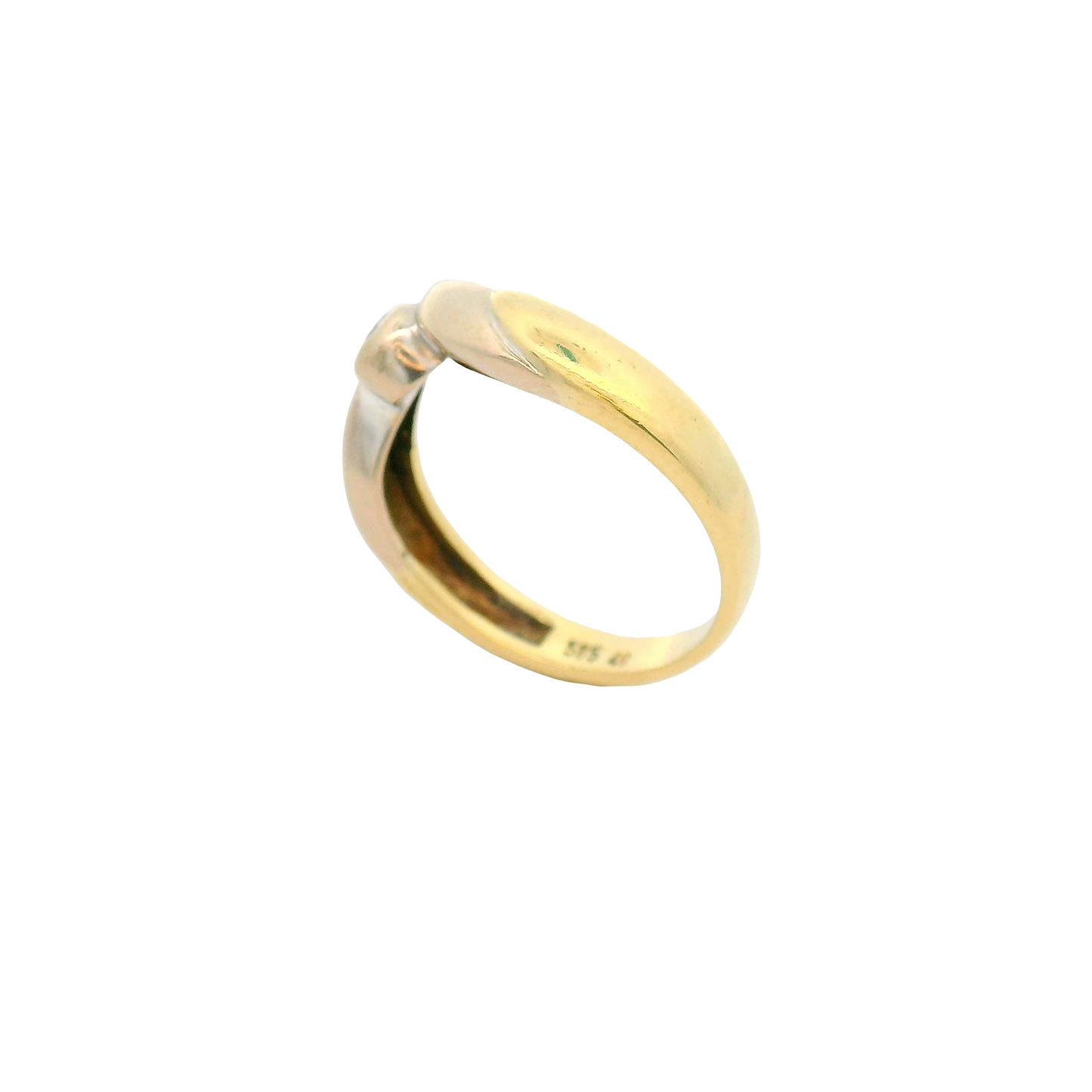 Ring Gelbgold 585 / 14 Karat mit Brill. Gr. 54 Nr. 6782