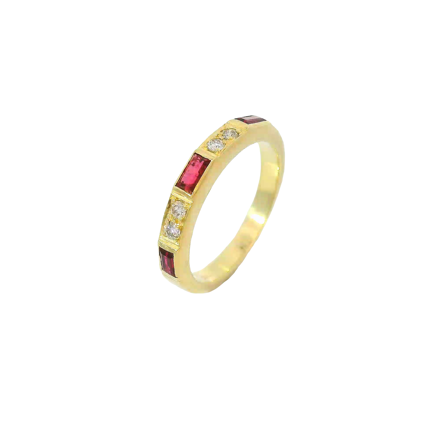 Ring Gelbgold 585 / 14 Karat mit Brill. Gr. 51,5 Nr. 6742