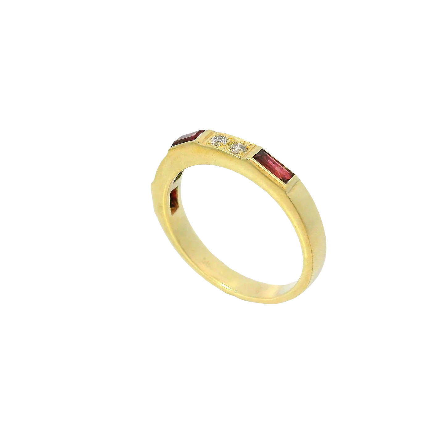 Ring Gelbgold 585 / 14 Karat mit Brill. Gr. 51,5 Nr. 6742
