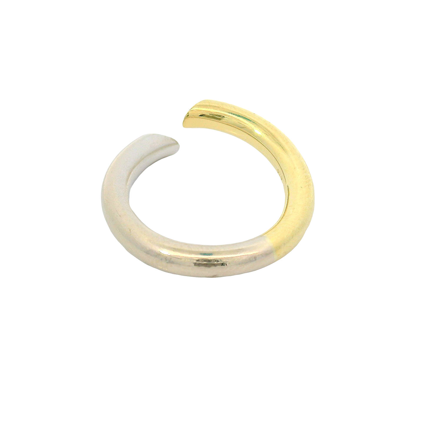 Ring Bicolor 585 / 14 Karat mit Brill. Gr. 50 Nr. 6771