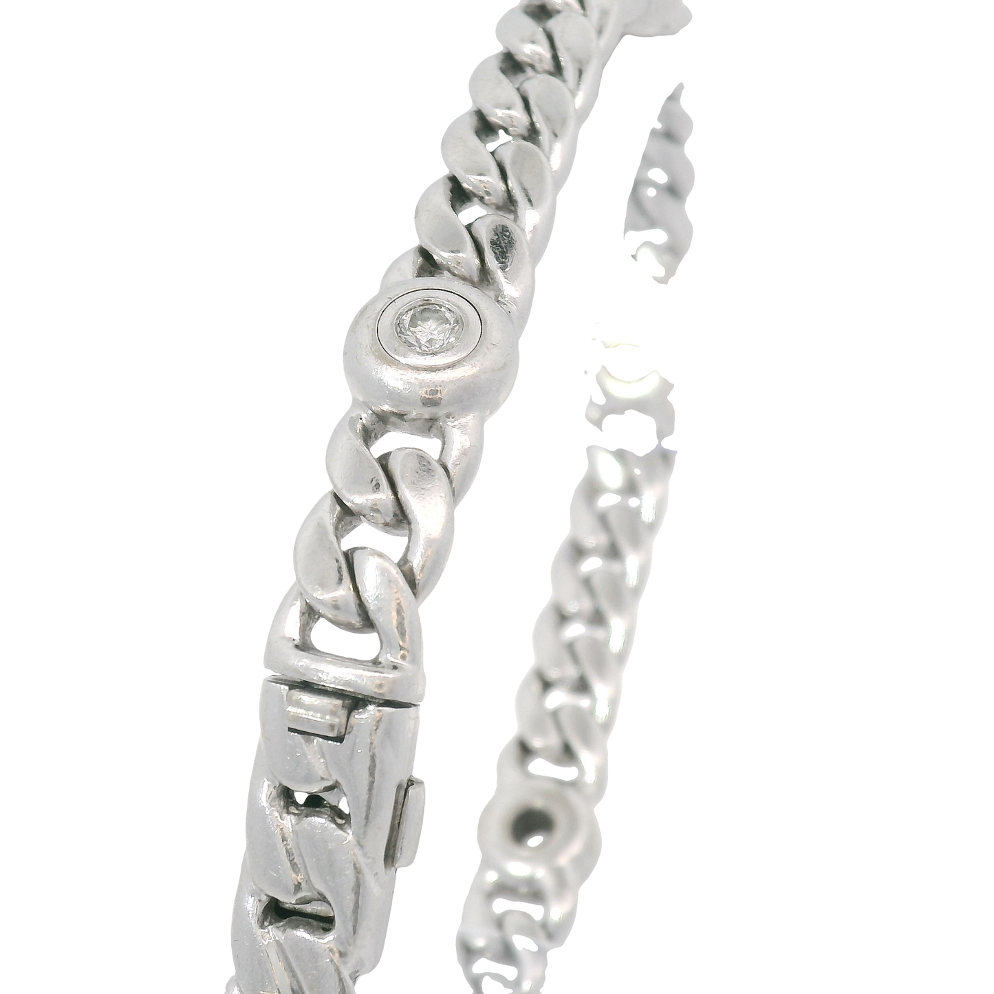 Armband Weißgold 750 / 18 Karat mit Brill. L: 190 mm Nr. 6744