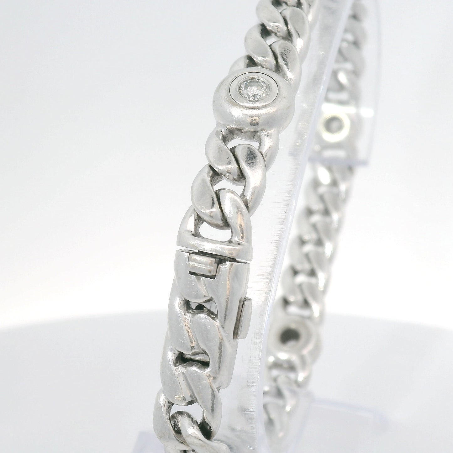 Armband Weißgold 750 / 18 Karat mit Brill. L: 190 mm Nr. 6744