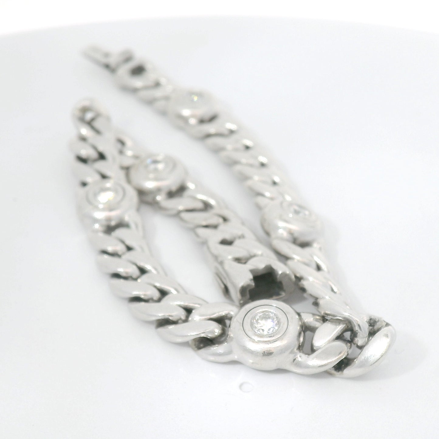 Armband Weißgold 750 / 18 Karat mit Brill. L: 190 mm Nr. 6744