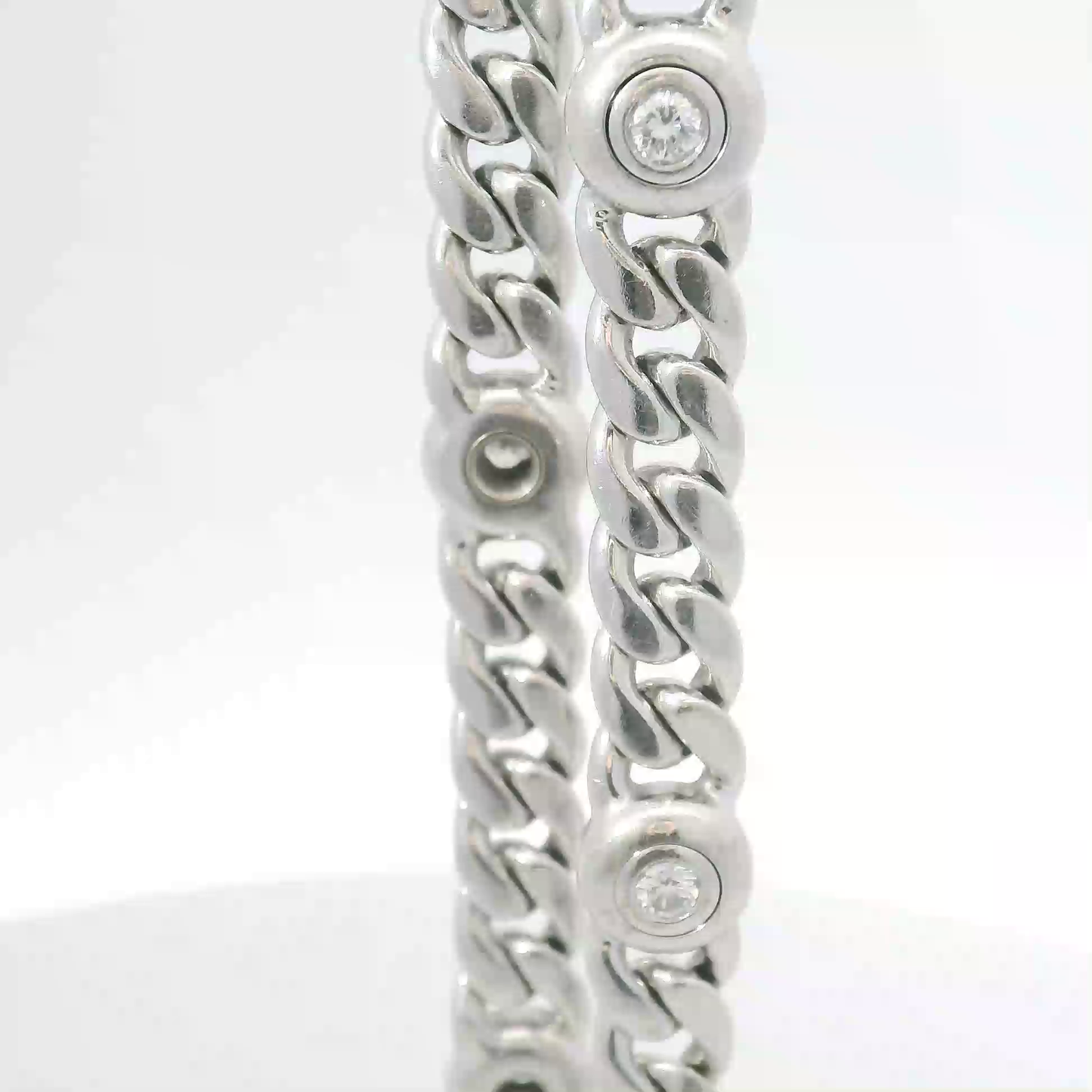 Armband Weißgold 750 / 18 Karat mit Brill. L: 190 mm Nr. 6744