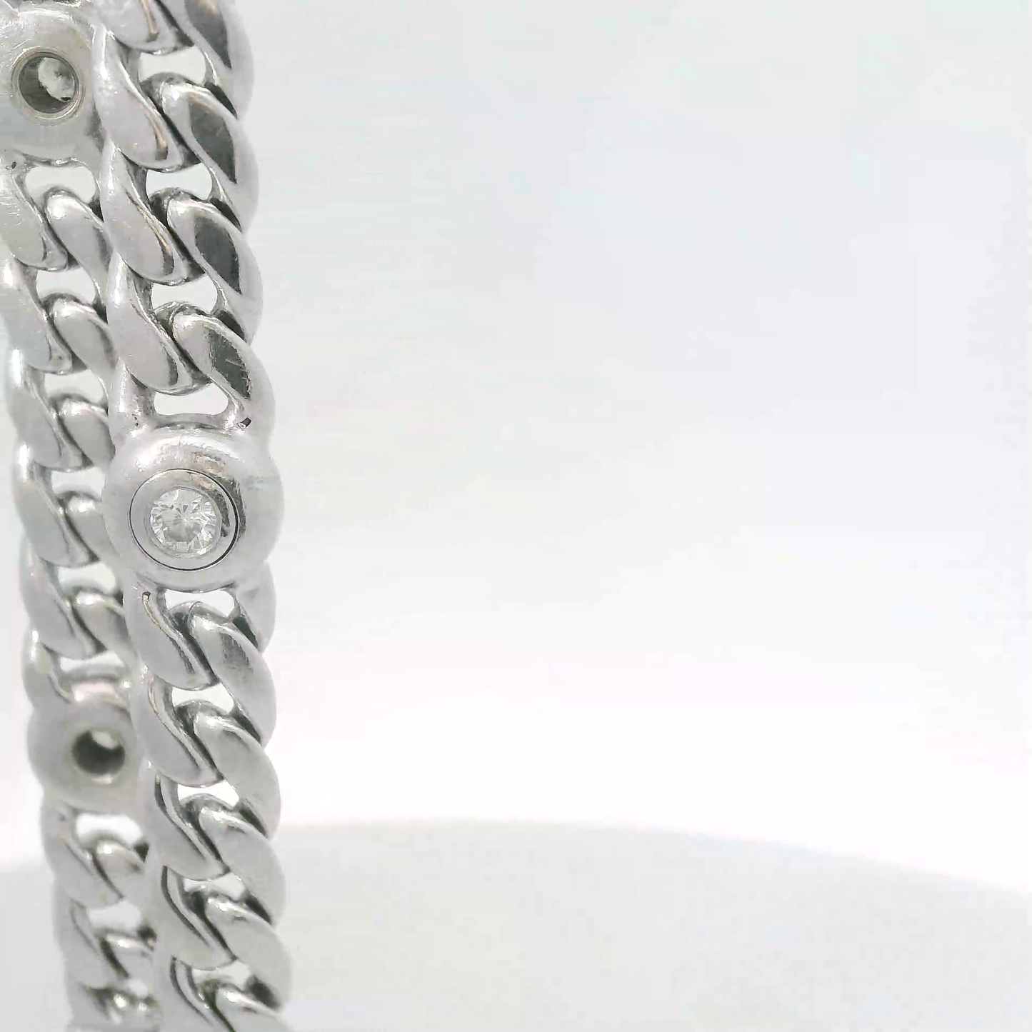 Armband Weißgold 750 / 18 Karat mit Brill. L: 190 mm Nr. 6744