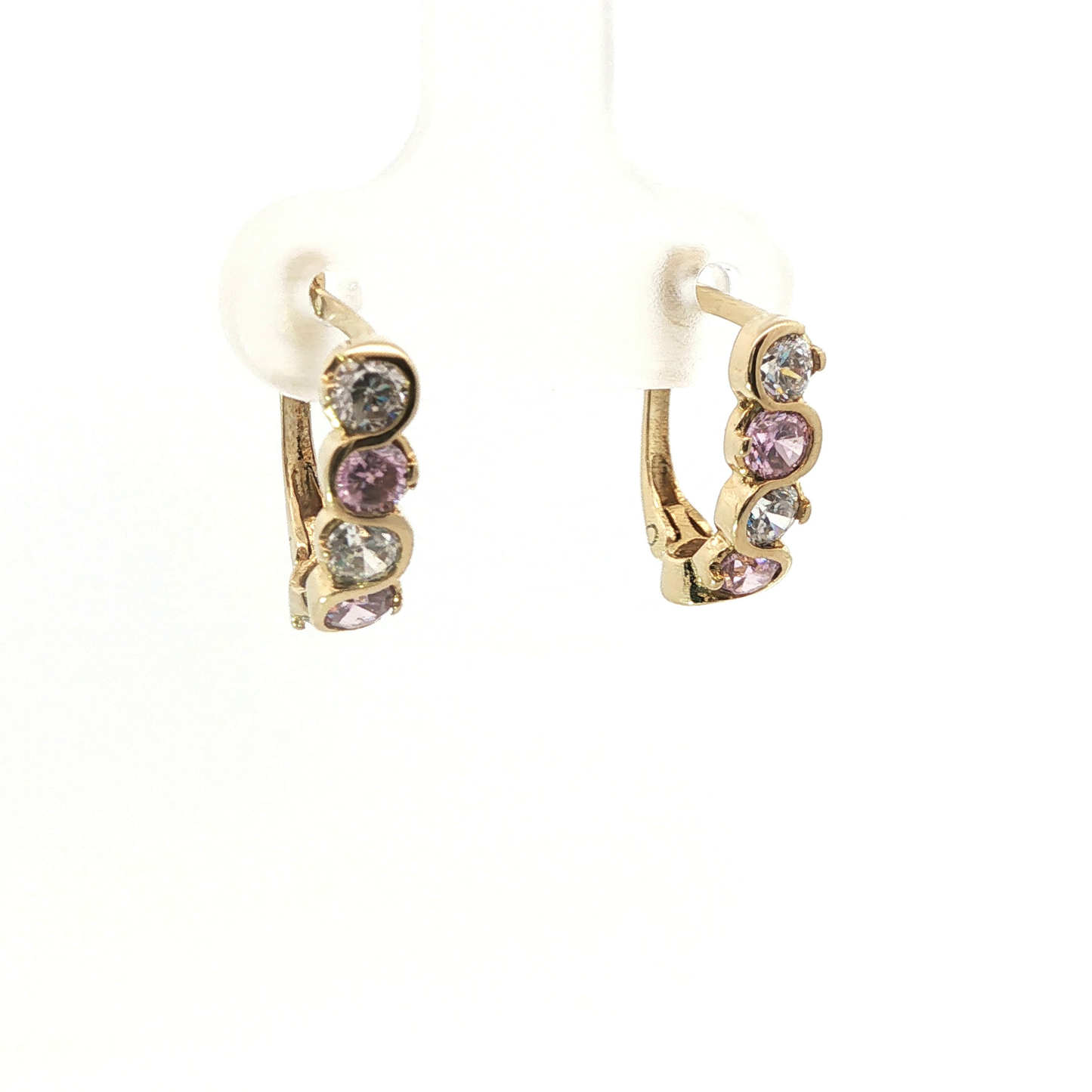 P. Halbcreolen Gelbgold 585 / 14 Karat L: 13 mm Nr. 6714