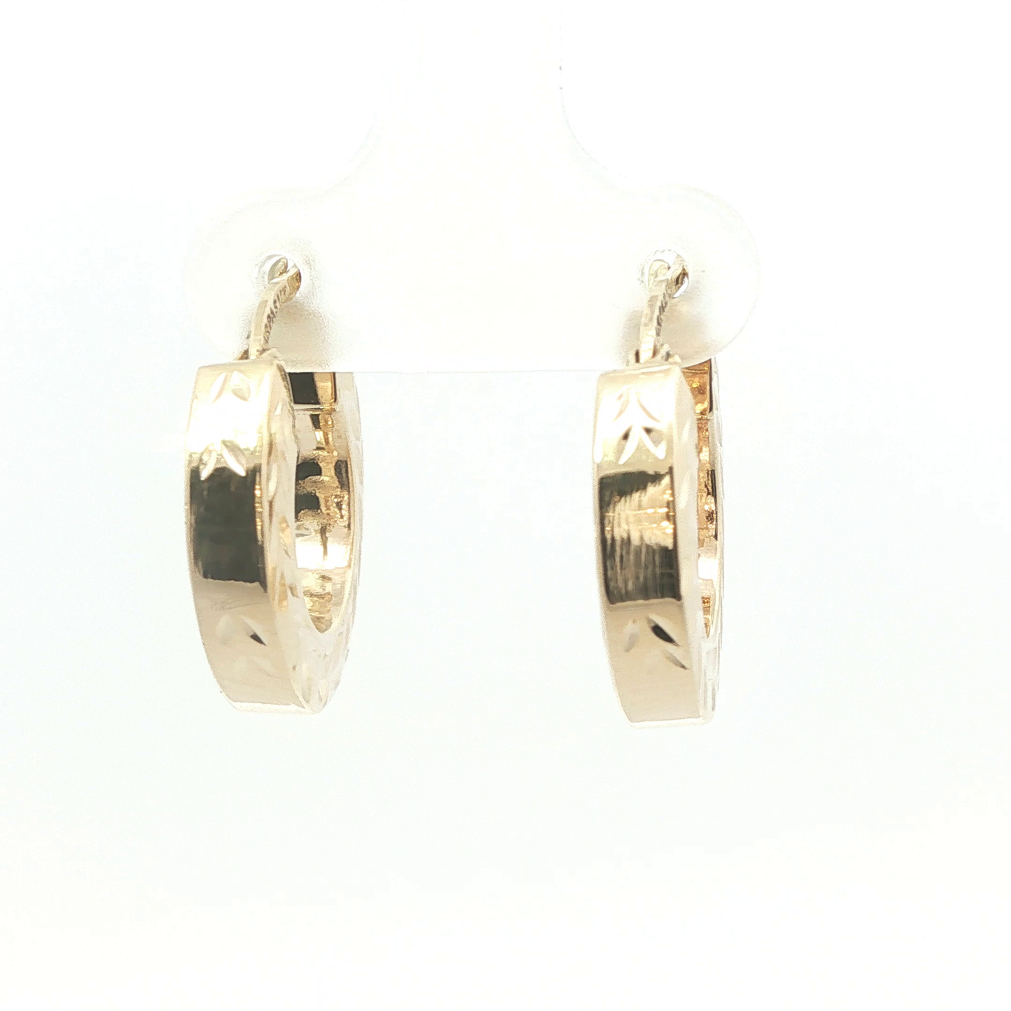 P. Creolen Gelbgold 585 / 14 Karat L: 18 mm Nr. 6768