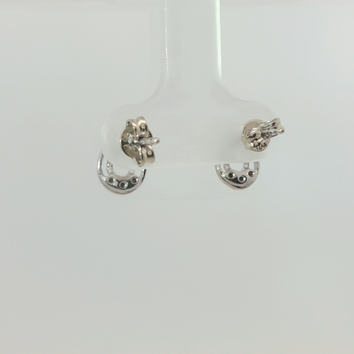 P. Ohrstecker Weißgold 585 / 14 Karat L: 9,5 mm Nr. 6754