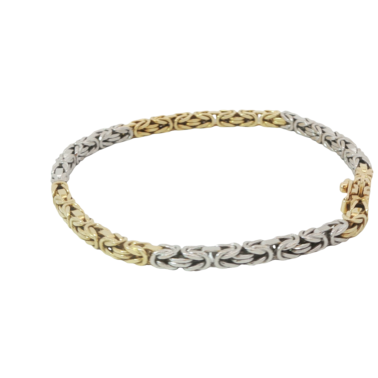Armband Bicolor 750 / 18 Karat L: 18,5 cm Nr. 6634