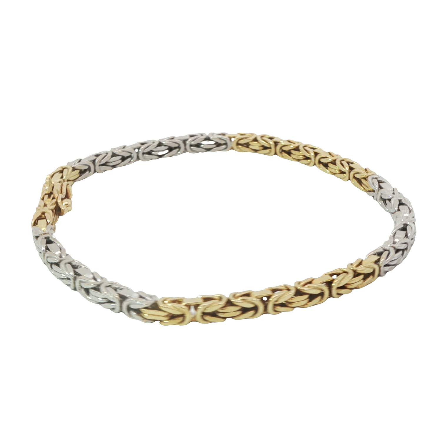 Armband Bicolor 750 / 18 Karat L: 18,5 cm Nr. 6634