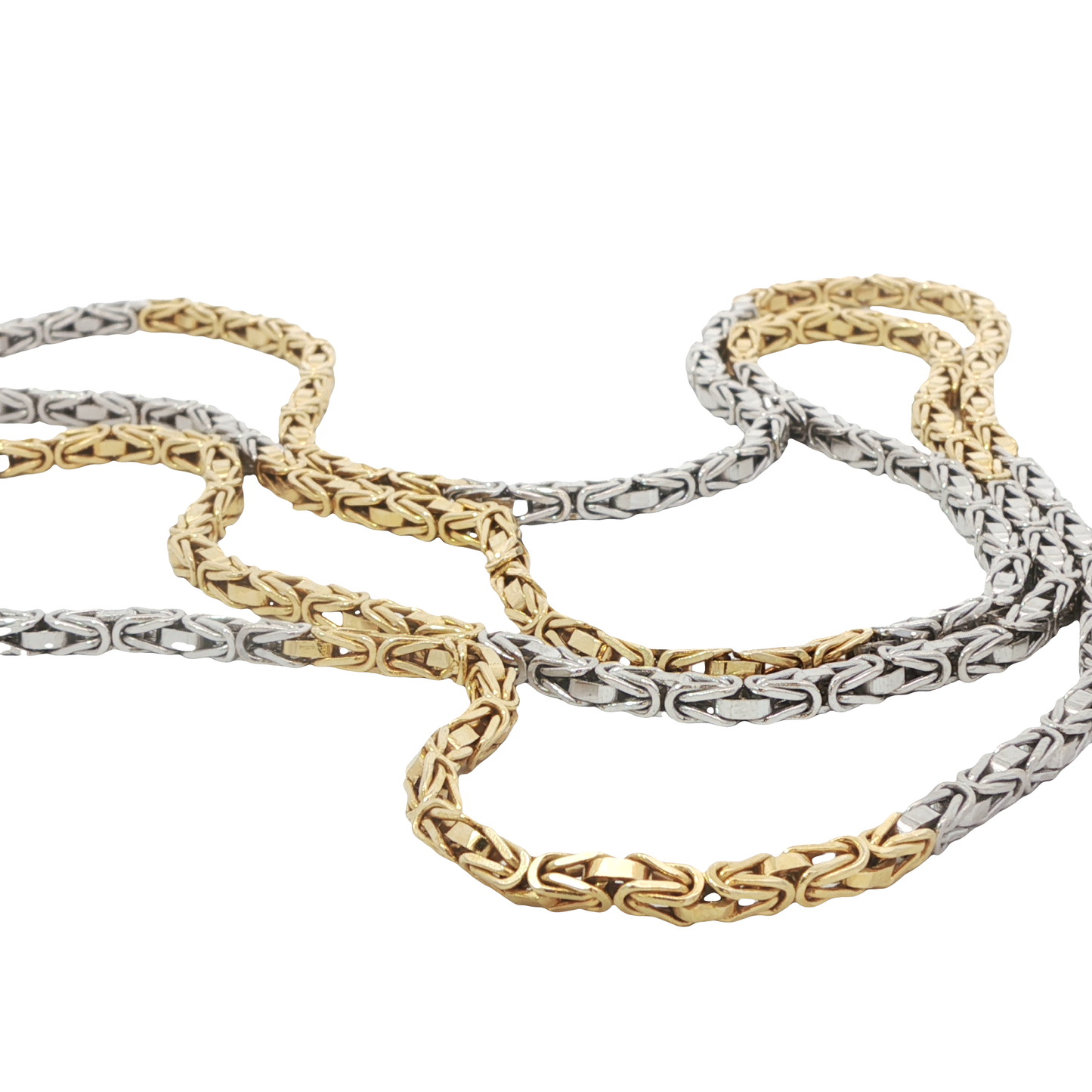 Kette Bicolor 750 / 18 Karat L: ca. 88 cm Nr. 6633