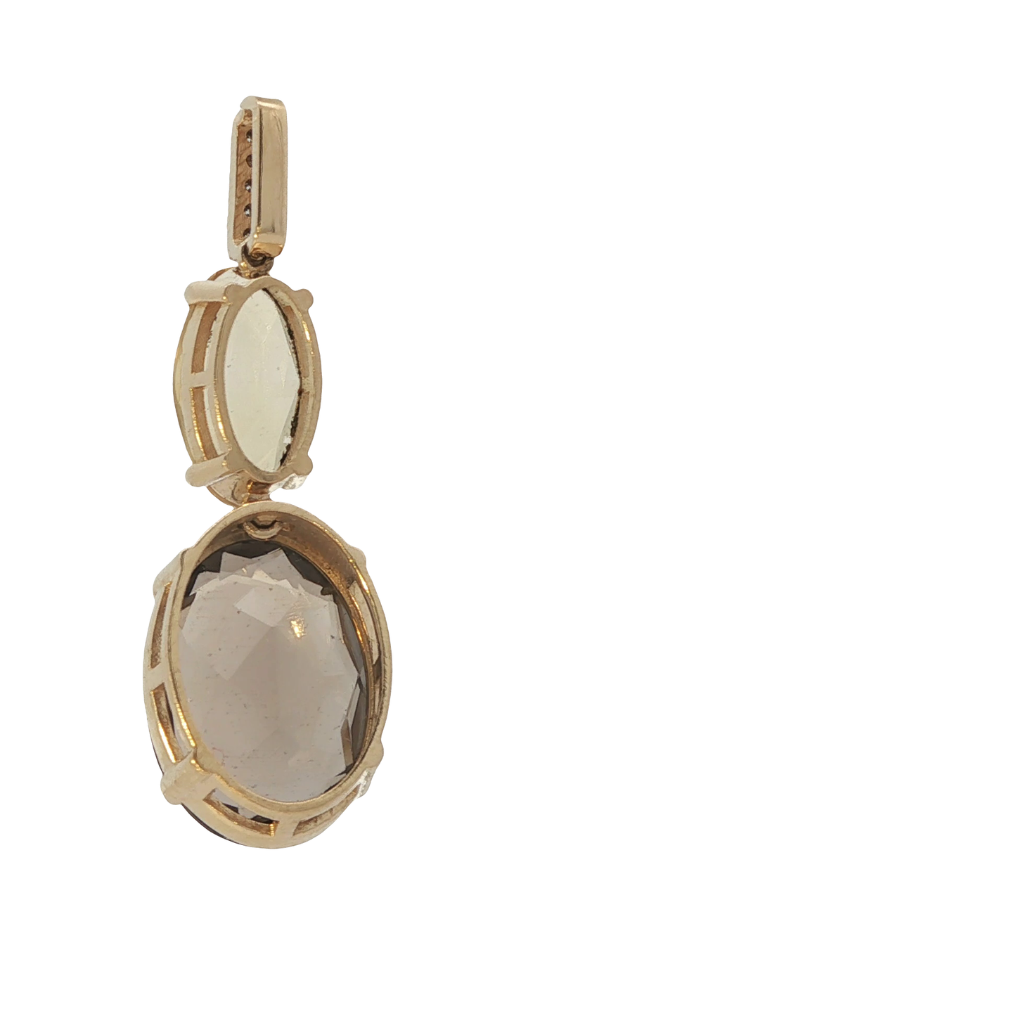 Anhänger Gelbgold 585 / 14 Karat mit Brill. L: 40 mm Nr. 6781