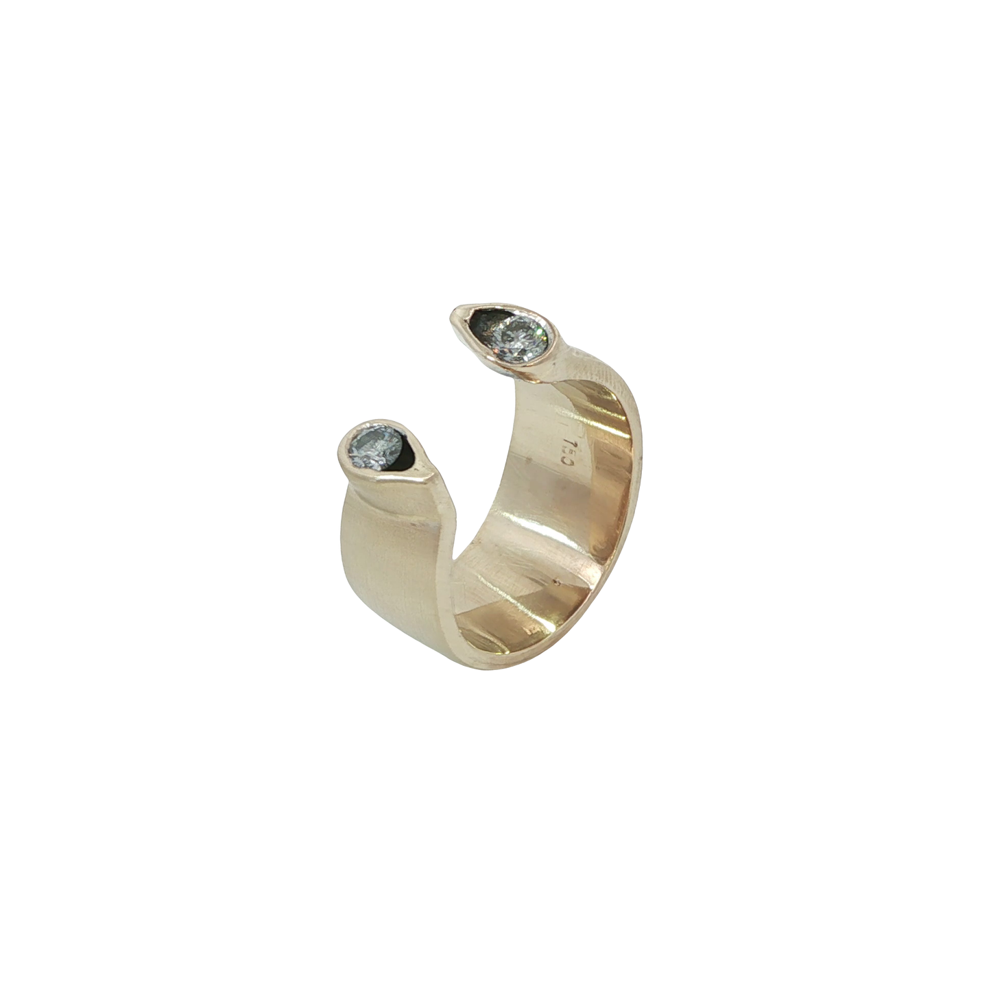 Ring Gelbgold 750 / 18 Karat mit Brill. 0,3 ct Gr. 51 Nr. 6827