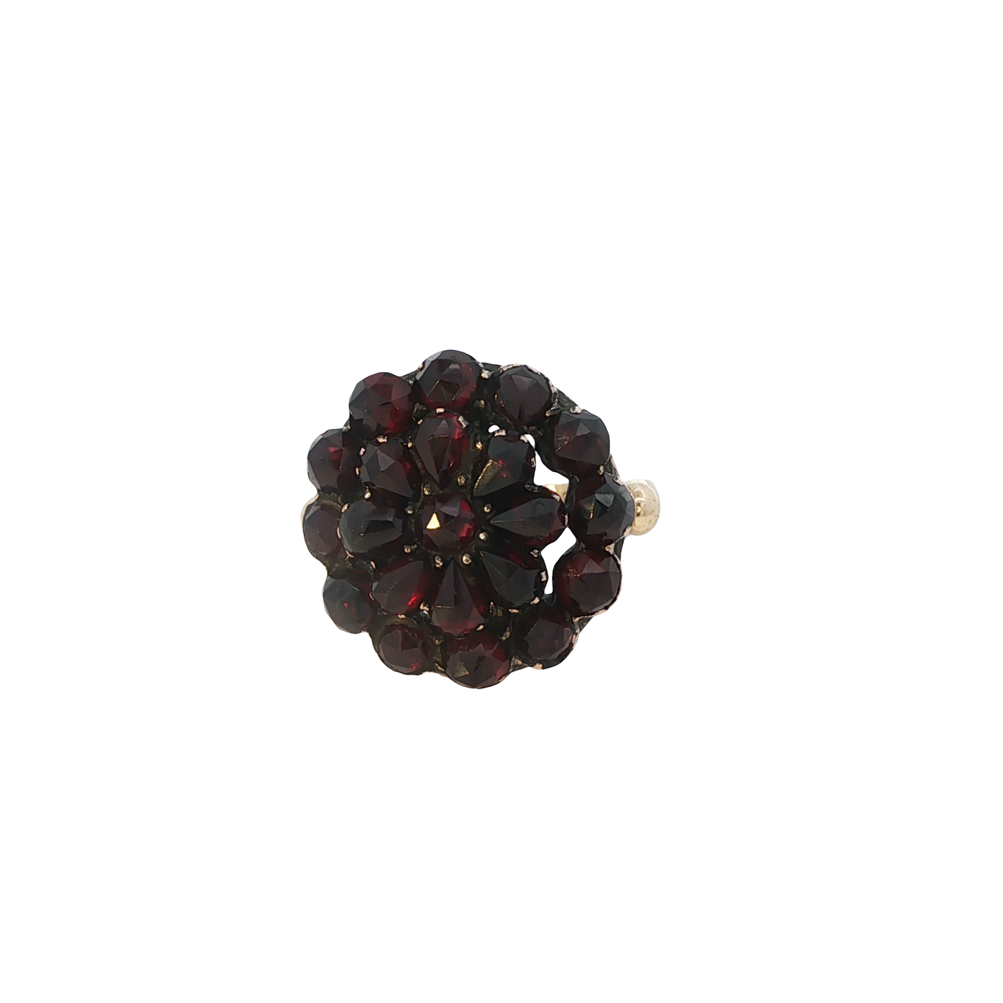 Ring Gelbgold 585 7 14 Karat mit Granat Gr. 59 Nr. 6875