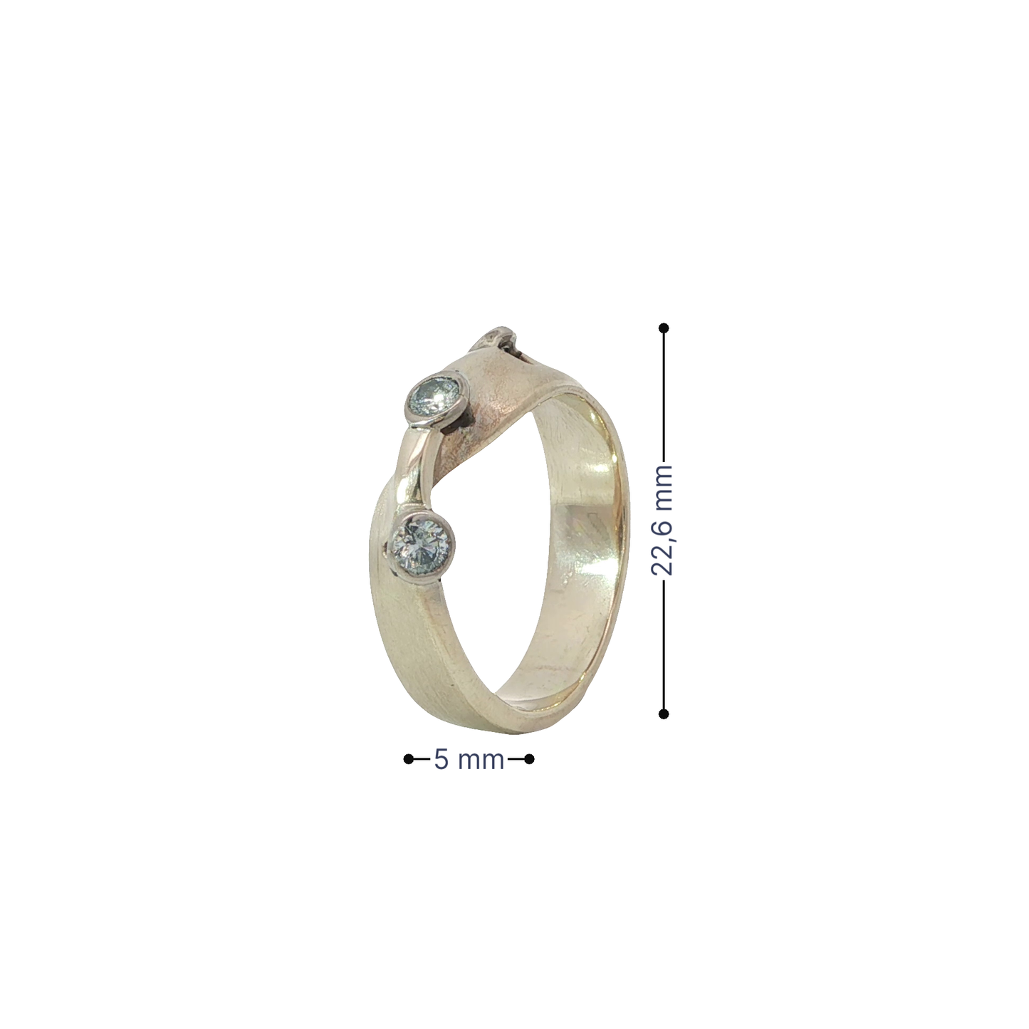 Ring Gelbgold 750 / 18 Karat mit Brill. 0,3 ct Gr. 52,5 Nr. 6828