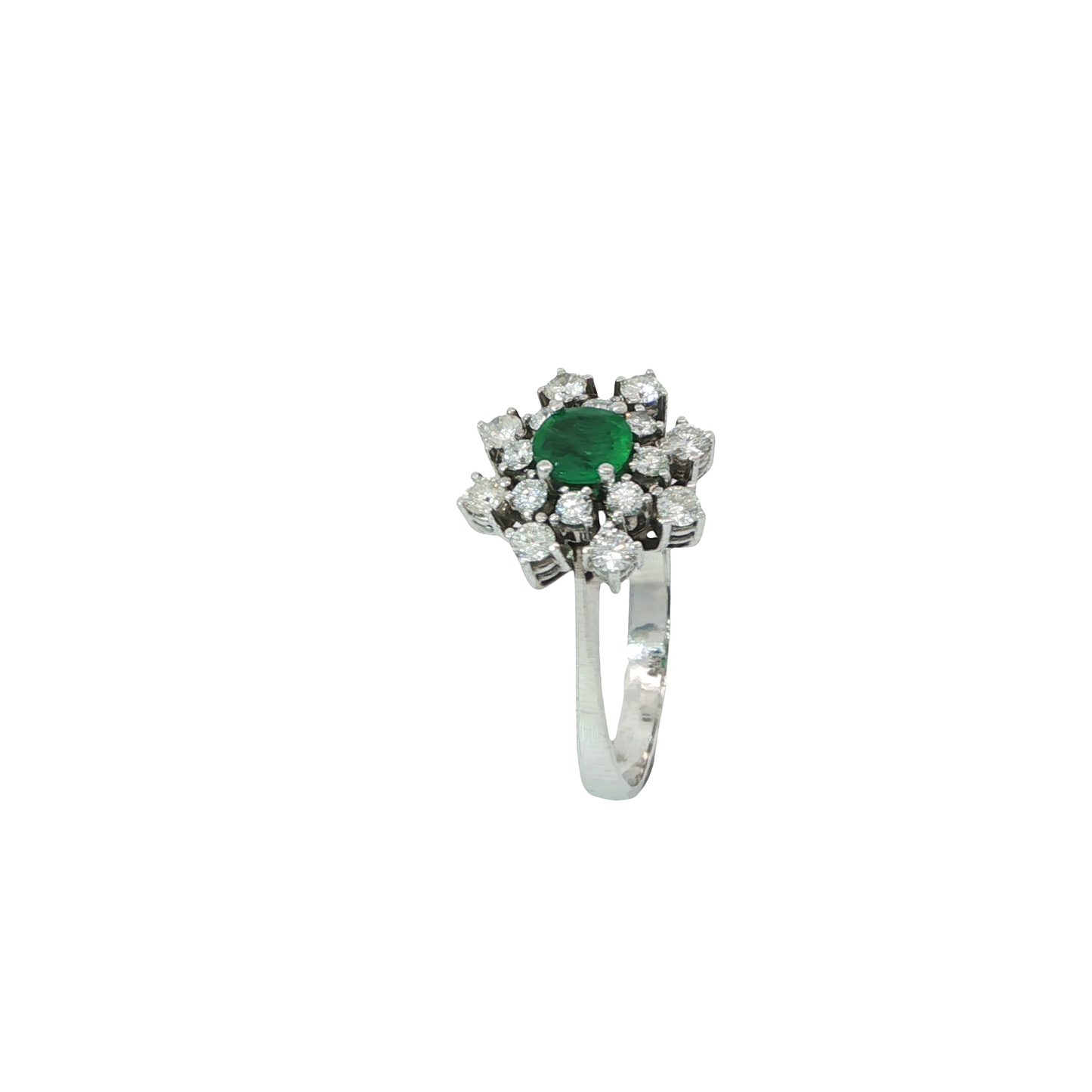 Ring Weißgolg 750 / 18 Karat mit Brill. Gr. 57 Nr. 6734
