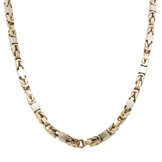 Königskette Bicolor 585 / 14 Karat L: 52,5 cm Nr: 6018