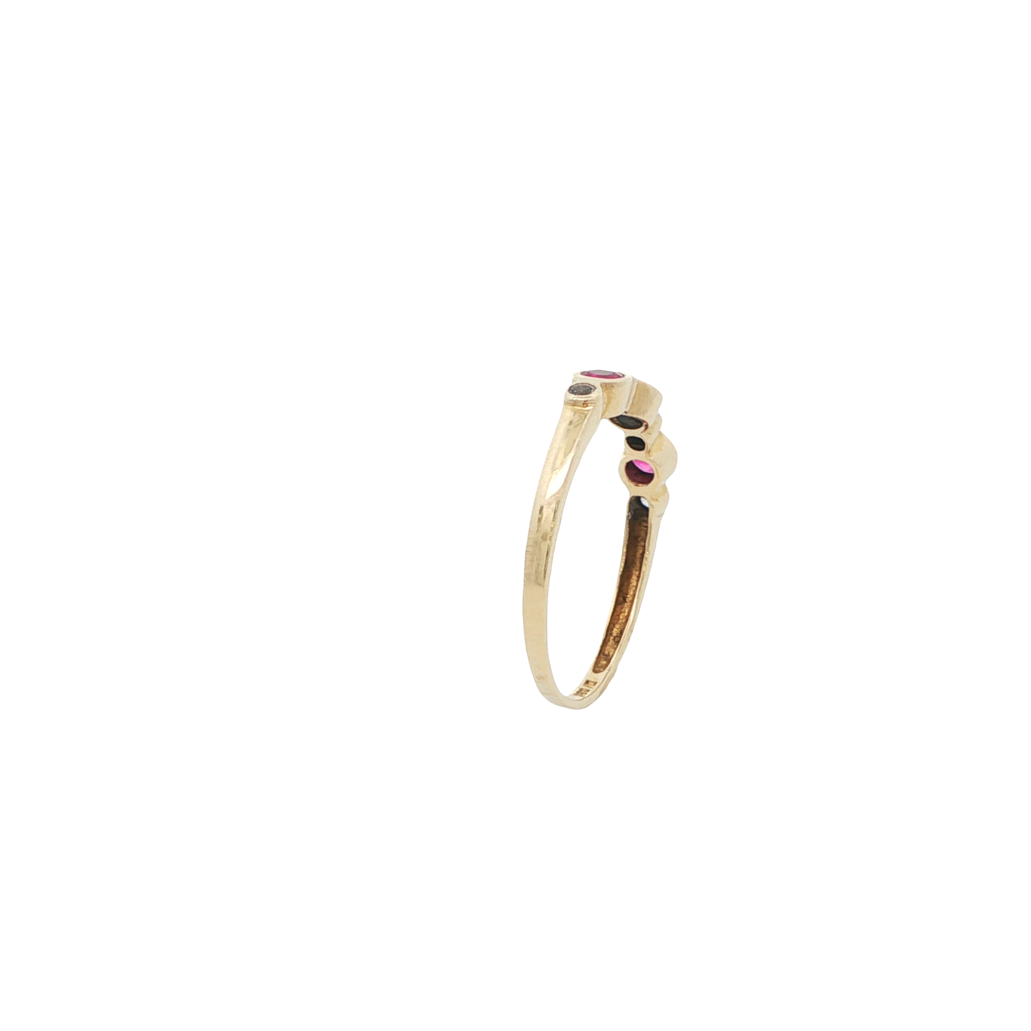 Ring Gelbgold 585 / 14 Karat mit Farbsteinen Gr. 56 Nr. 5030