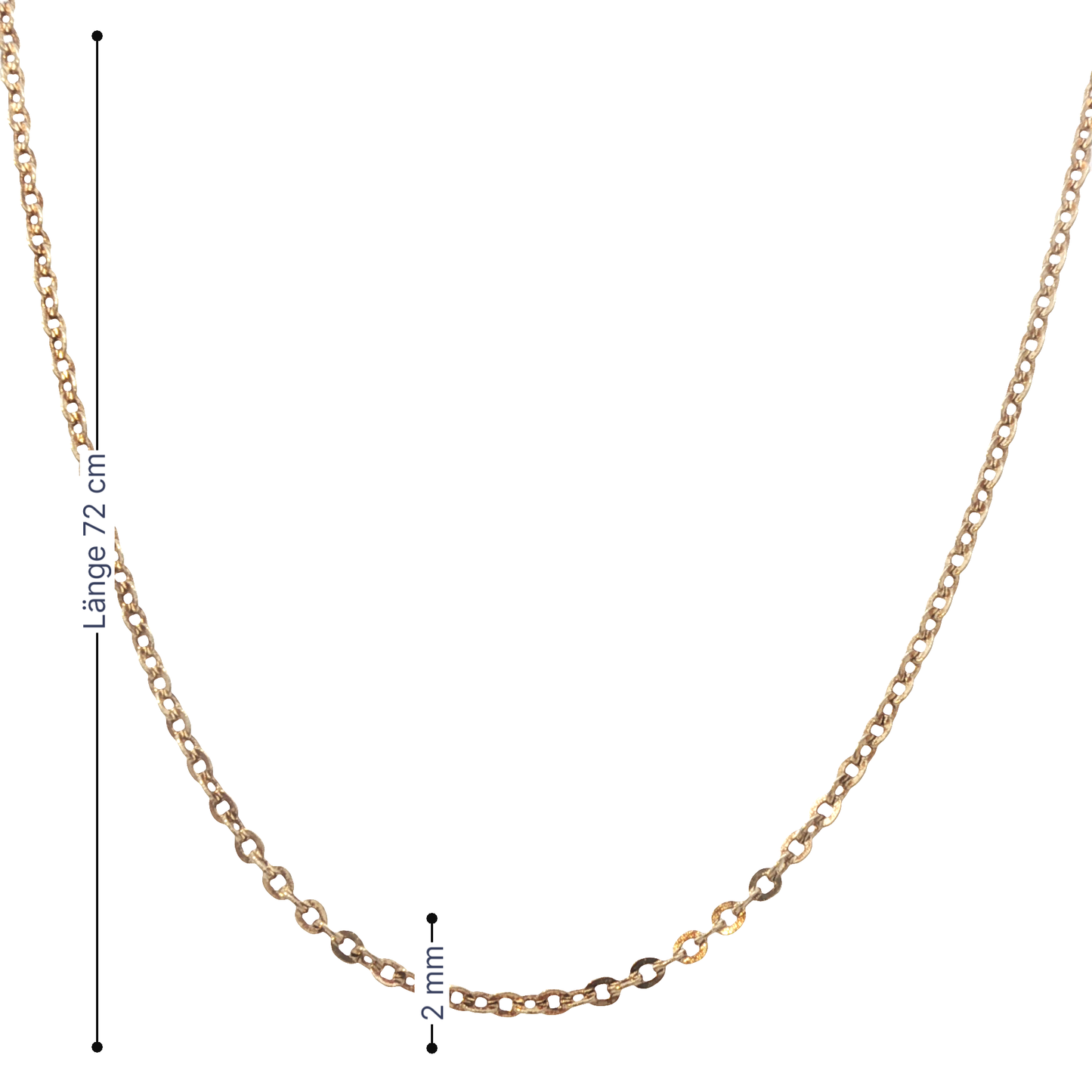 Kette Gelbgold 750 / 18 Karat L: 72 cm Nr. 5960