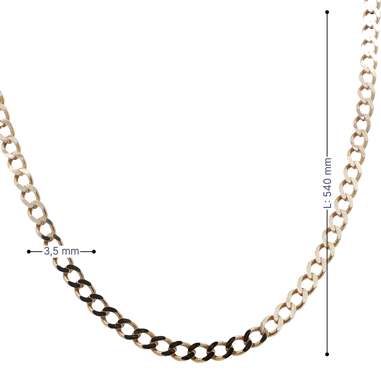 Kette Gelbgold 585 / 14 Karat L: 54 cm Nr. 6901
