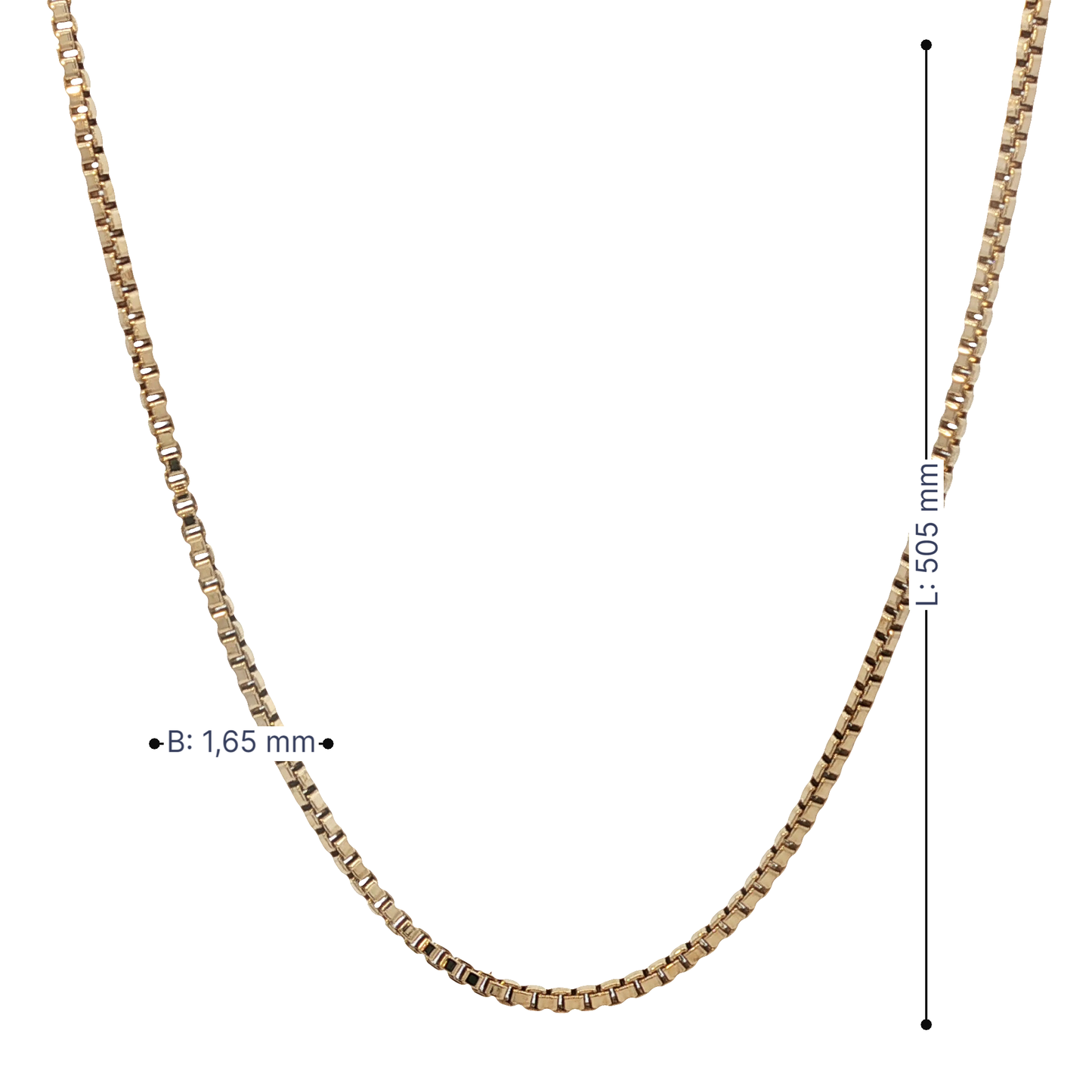 Veneziakette Gelbgold 750 / 18 Karat L: 50,5 cm Nr. 6917