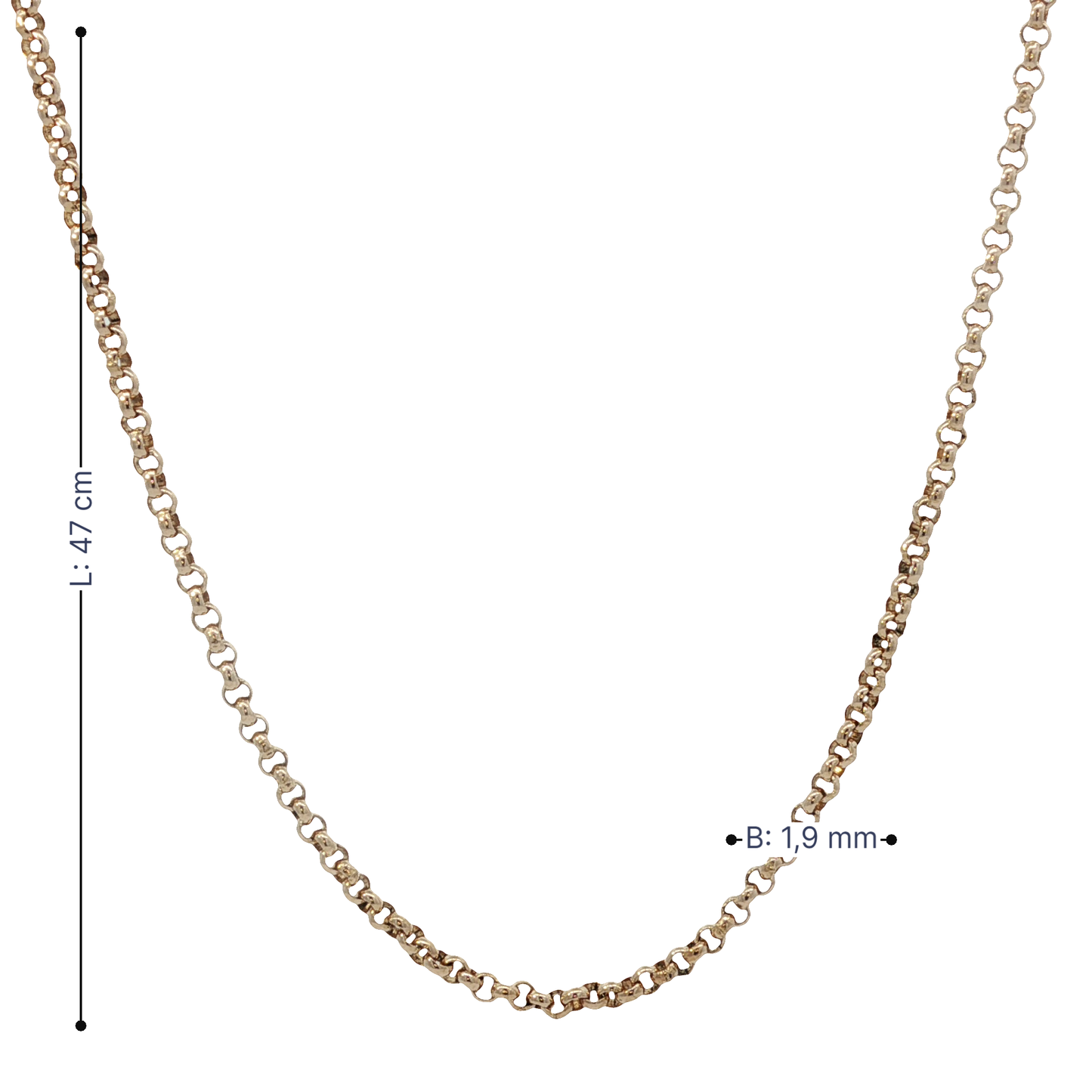 Kette Gelbgold 333 / 8 Karat L: 47 cm Nr. 6859