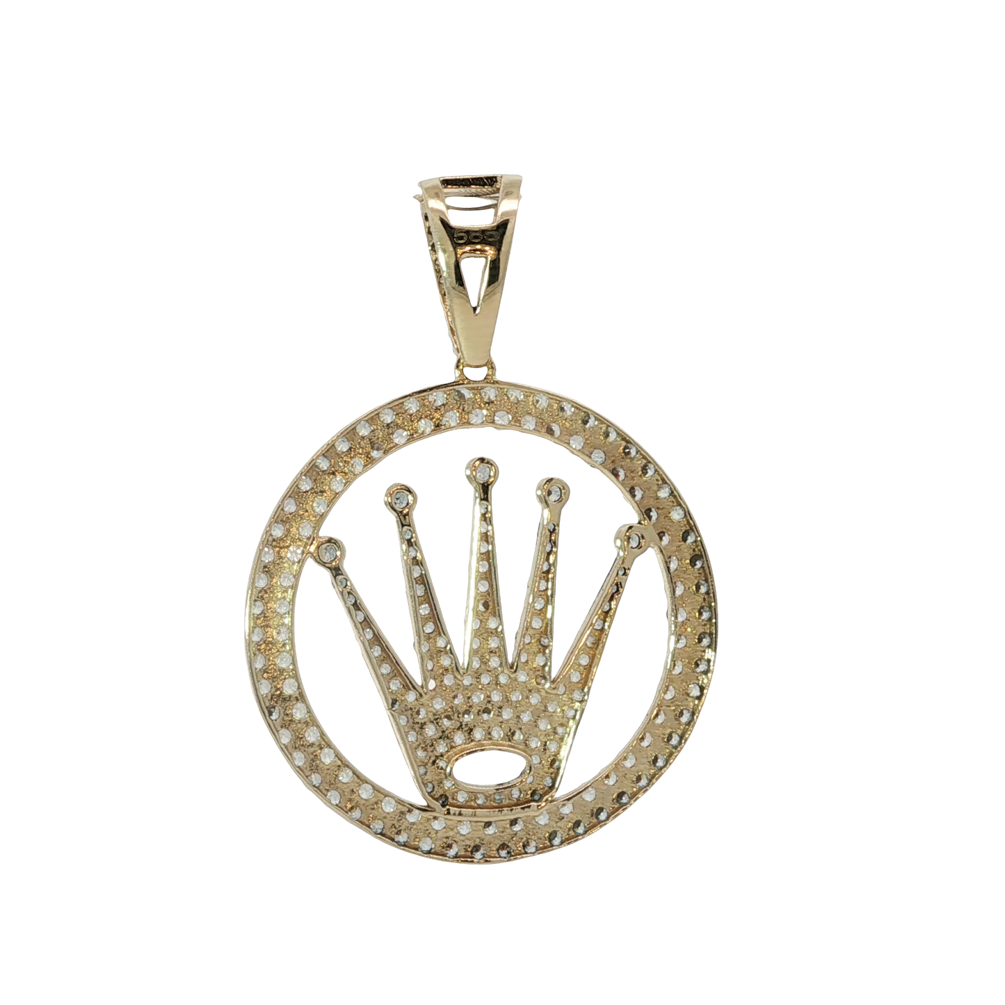 Anhänger Krone Gelbgold 585 / 14 Karat L: 42 mm Nr. 6906