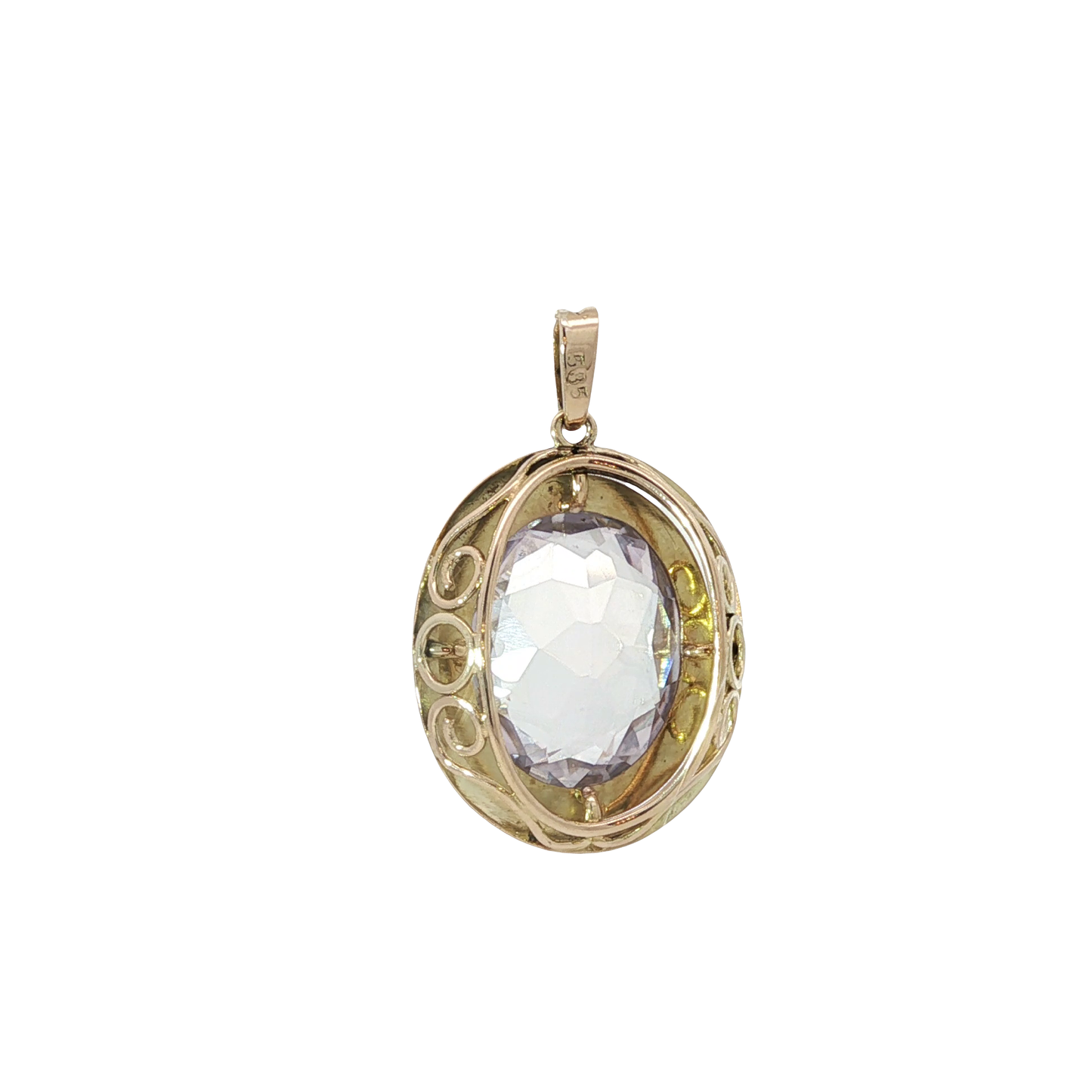 Anhänger Gelbgold 585 / 14 Karat  L: 34 mm Nr. 6863