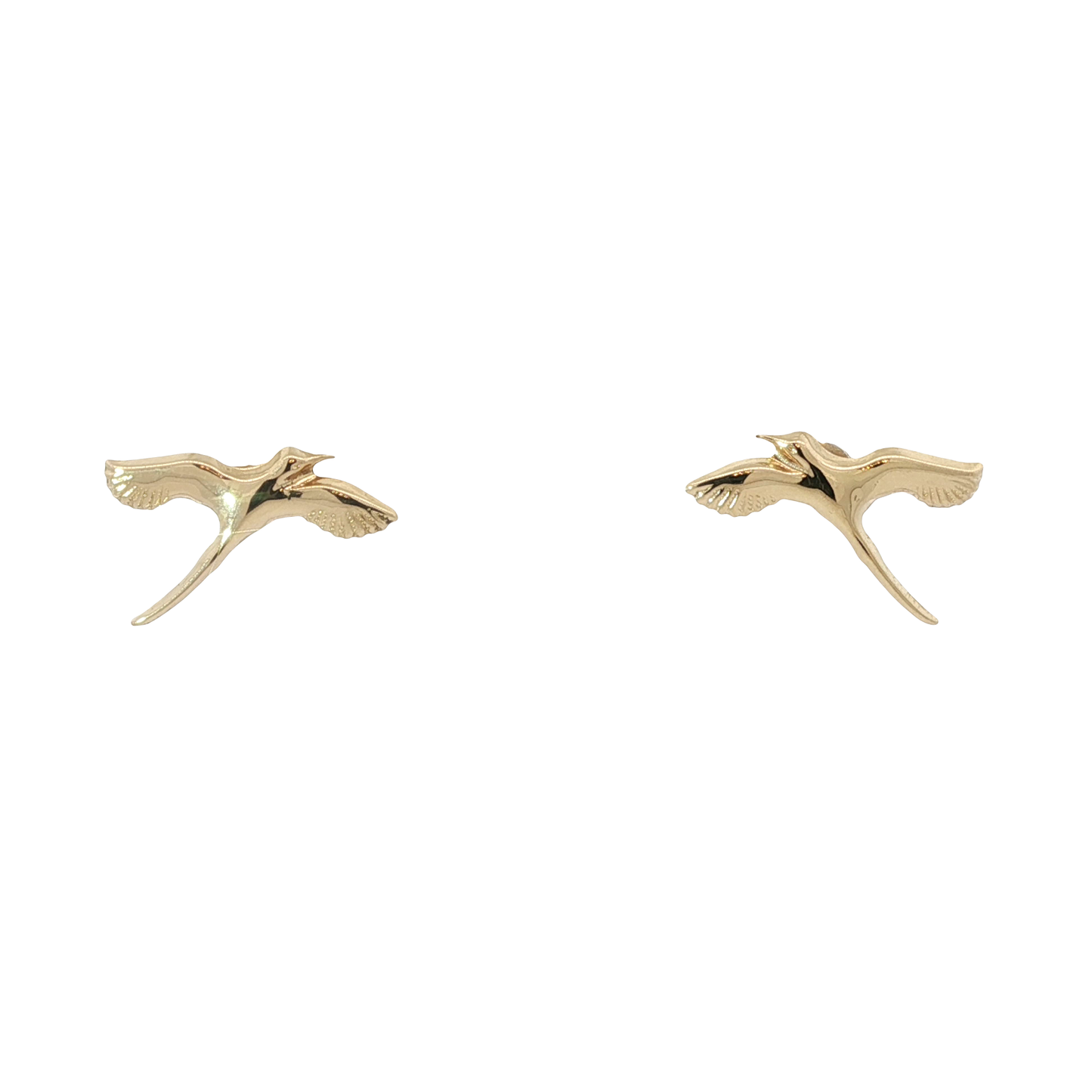 P. Ohrstecker Schwalbe Gelbgold 750 / 18 Karat Nr. 6890