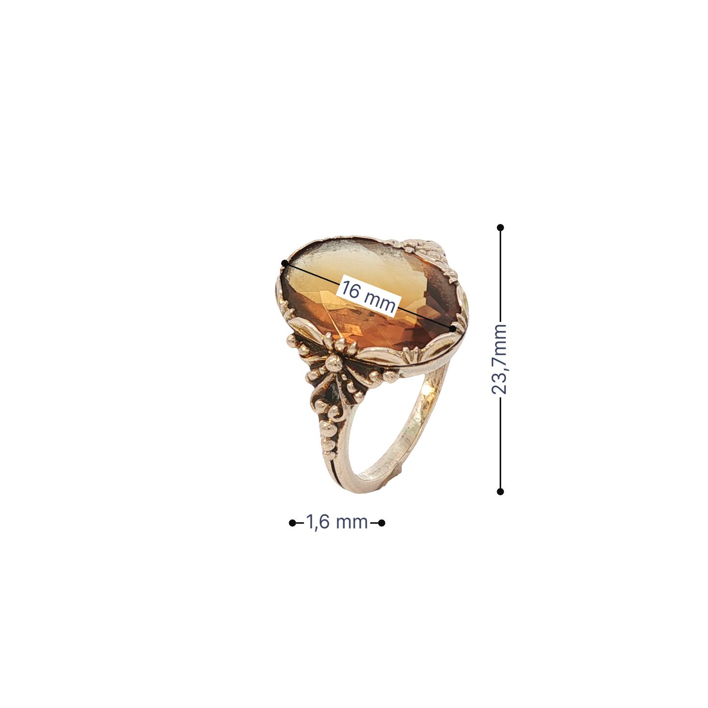 Ring Gelbgold 333 / 8 Karat Gr. 56 Nr. 6861
