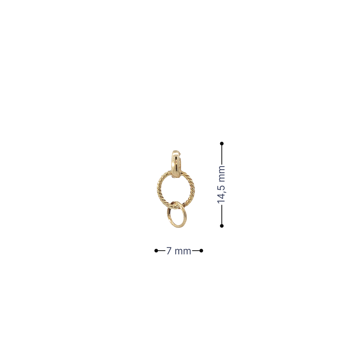Anhänger Gelbgold 333 / 8 Karat L: 14,5 mm Nr. 6909
