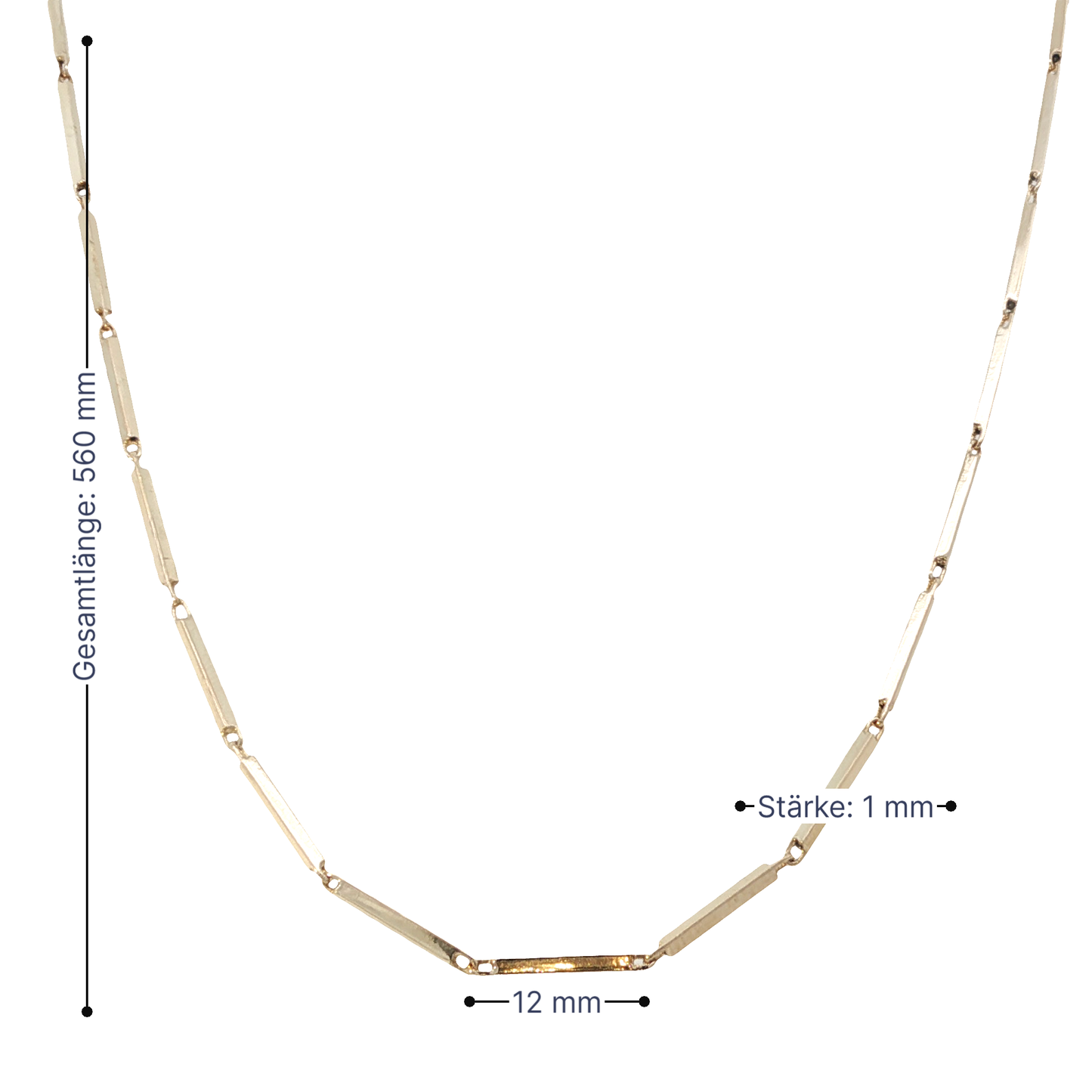 Kette Gelbgold 585 / 14 Karat L: 56 cm Nr. 6950