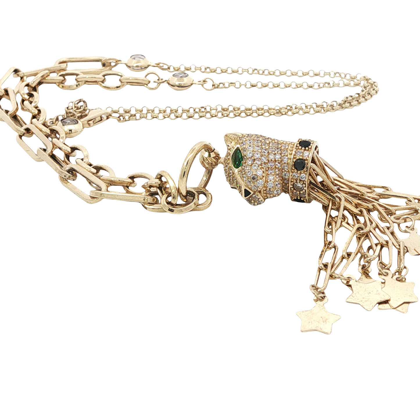 Collier Gepard Gelbgold 585 / 14 Karat L: 50 cm Nr. 6718